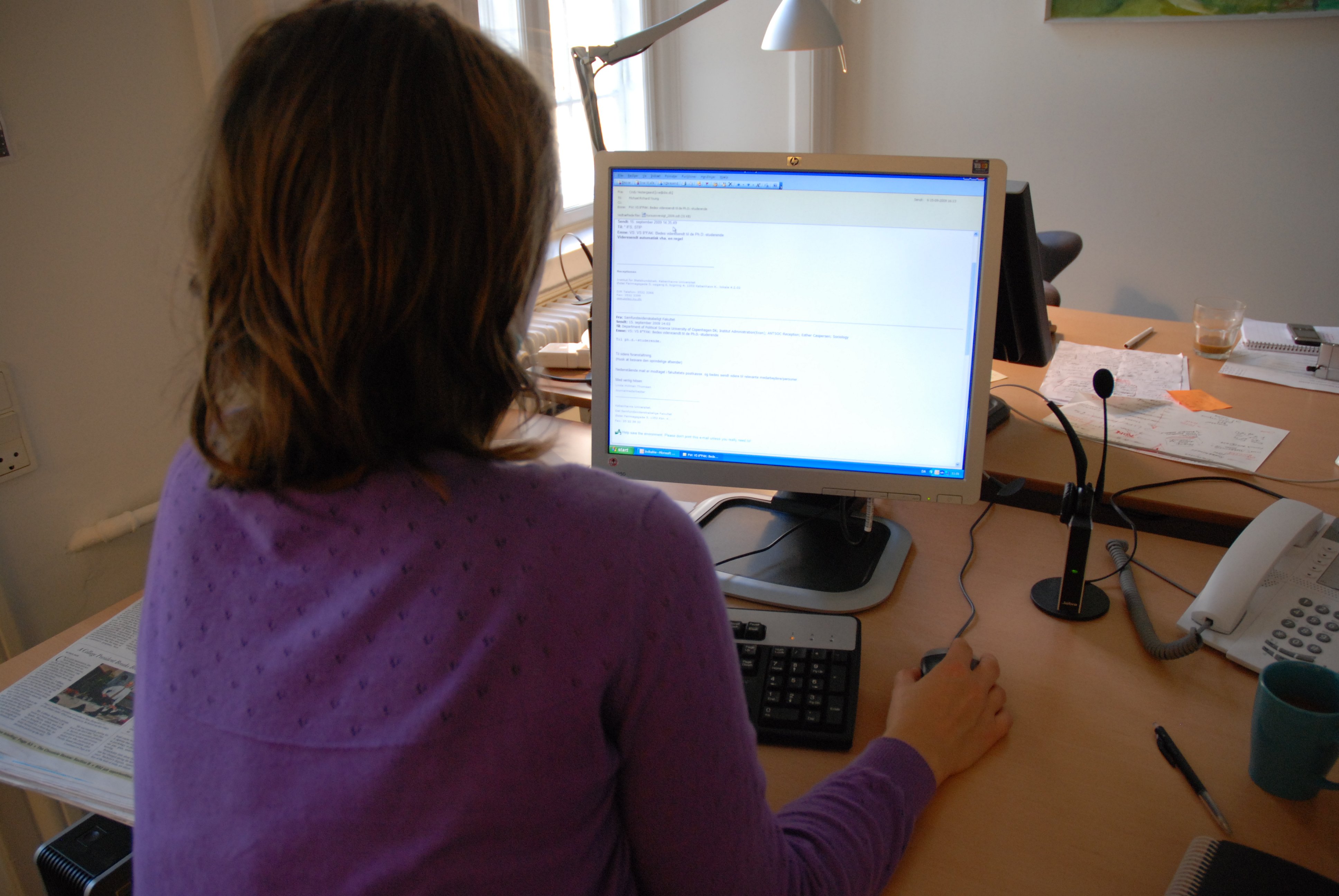 International research staff waste time translating e-mails from Danish 