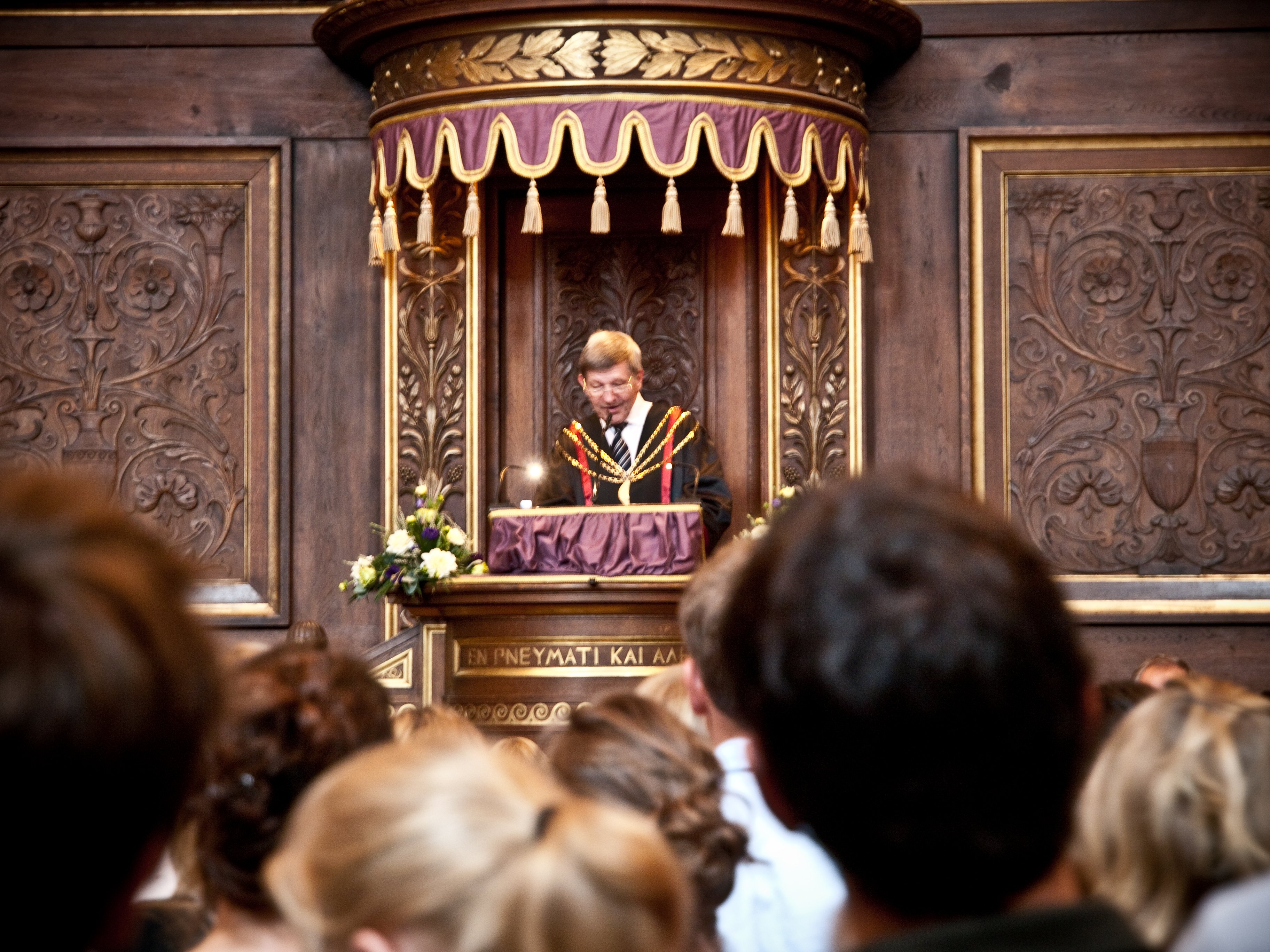 Rector Ralf Hemmingsen, welcomes international students at the Matriculation Ceremony