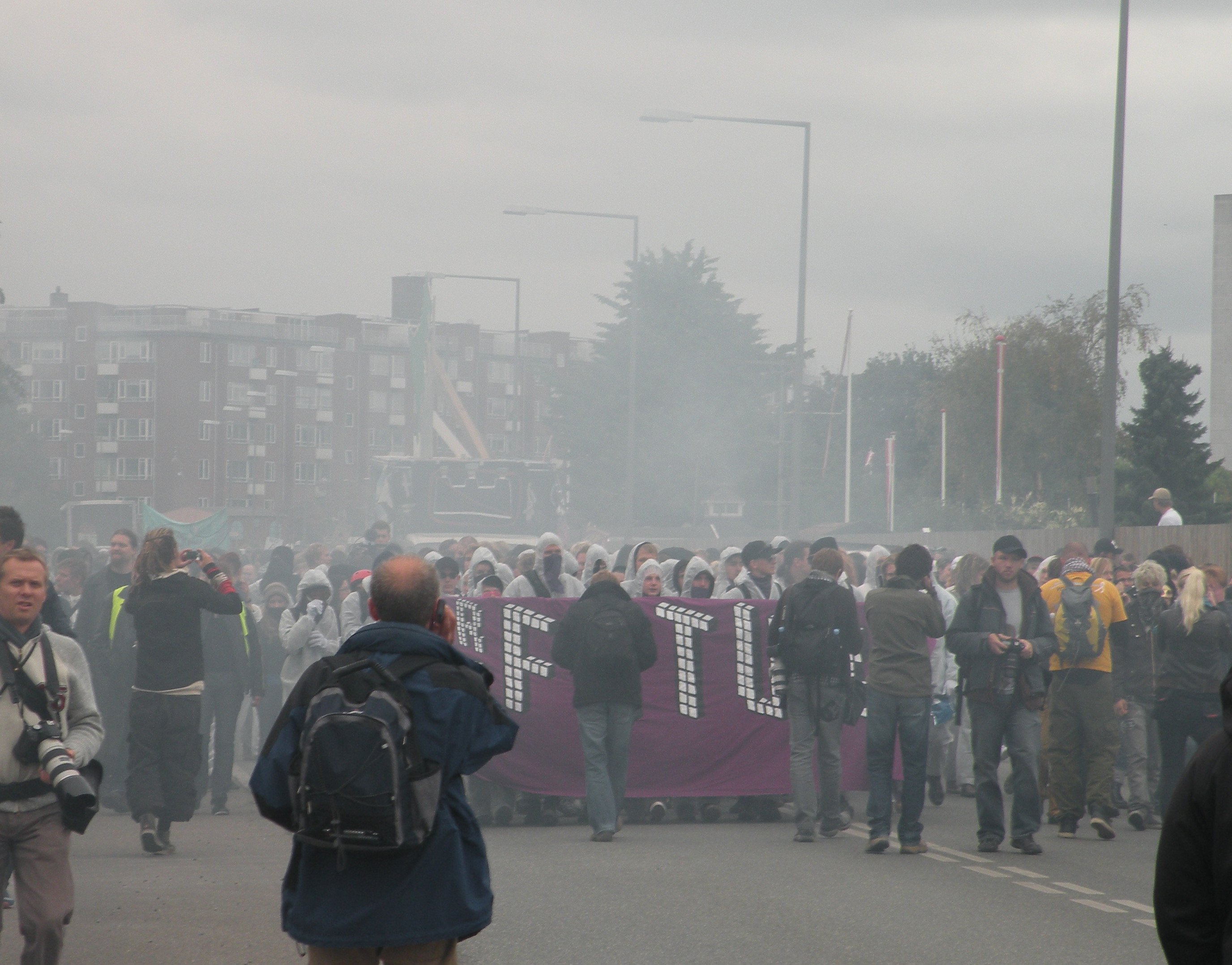 1500 environmental activists, and nearly as many photographers and journalists, took to the streets on Saturday