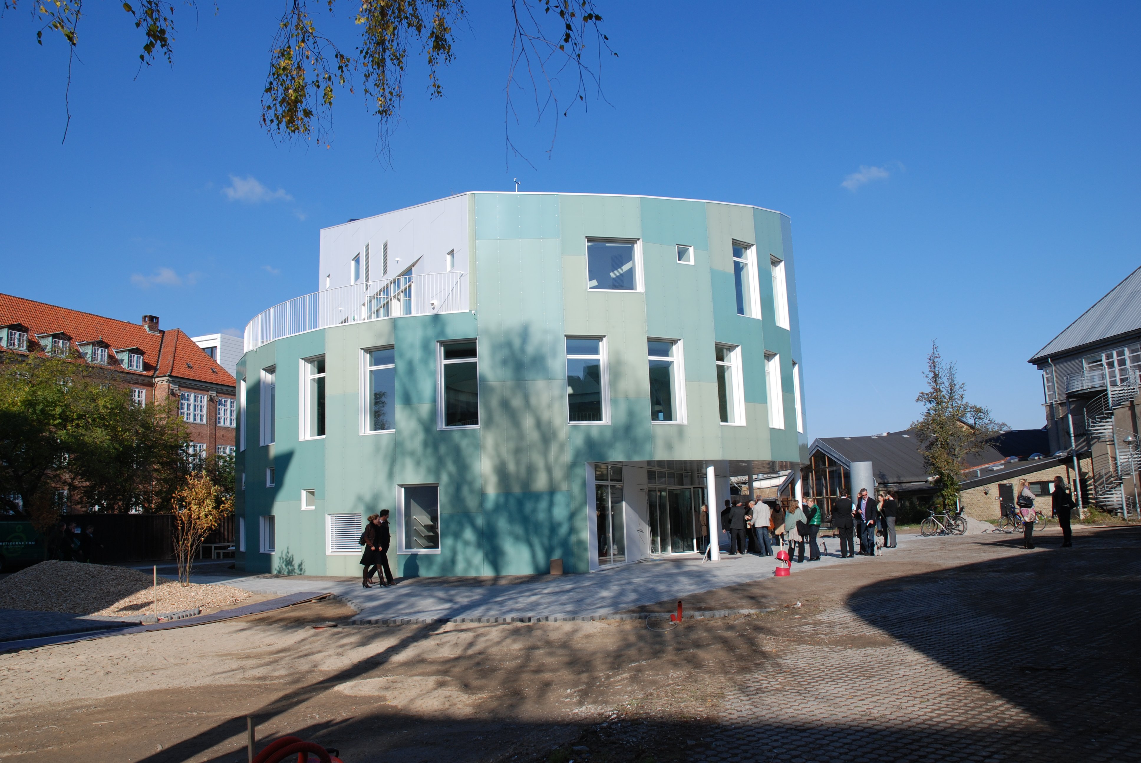 ØKOÅBNER - Det miljørigtige grønne fyrtårn åbnede i dag.