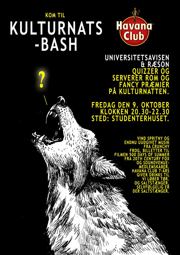 BASH - Universitetsavisen byder på et glas rom til Kulturnatten på Studenterhuset. Og funk.