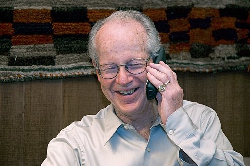 HAPPY MAN - Oliver Williamson finds out that he has got the 2009 Nobel Prize for Economics, which he shares with Elinor Ostrom
