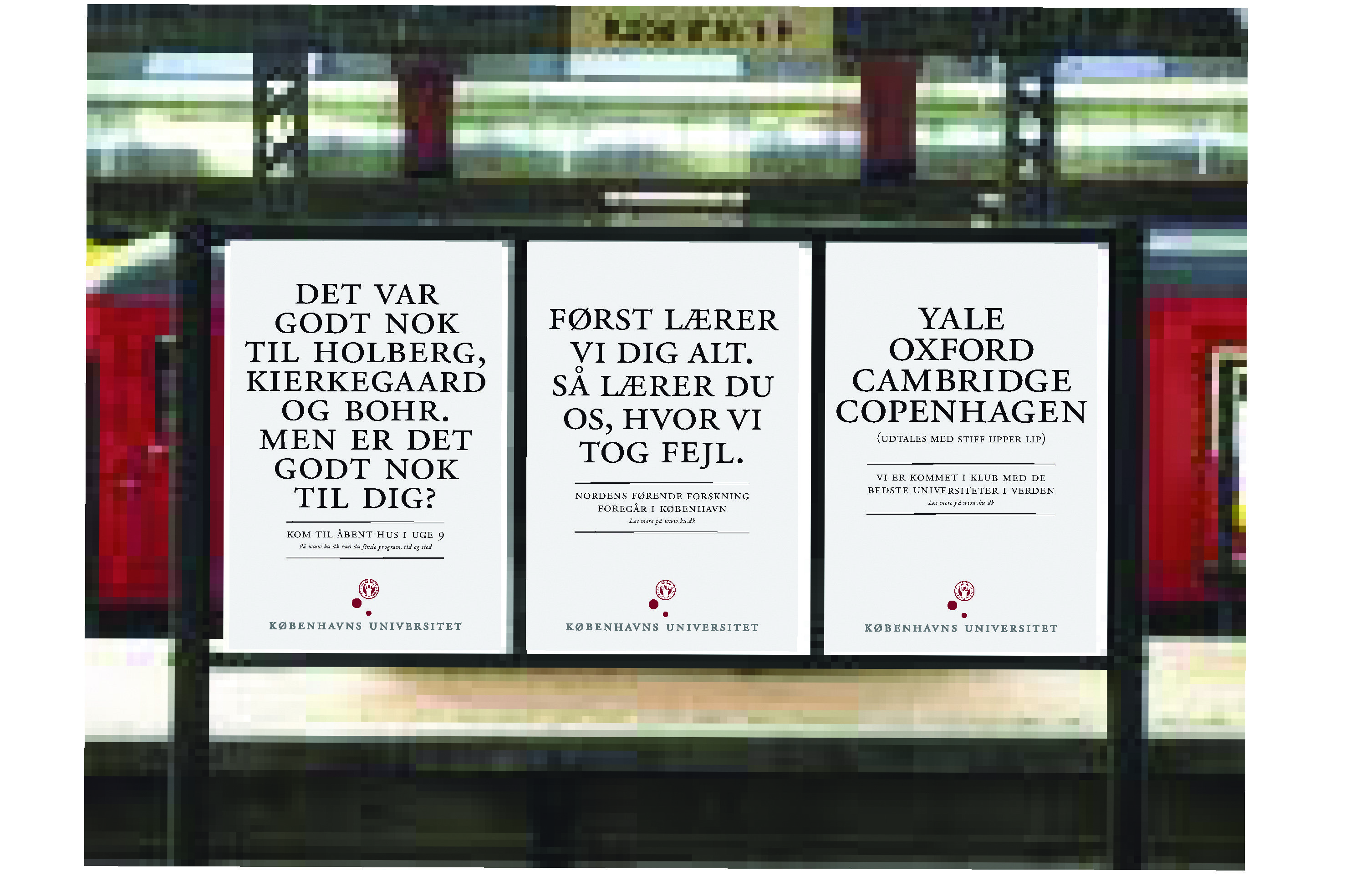 STØVET - Denne reklame fra 2007, der skulle tiltrække flere studerende, spillede på Københavns Universitets (KU) baggrund som det ældste og mest traditionsrige universitet i Nordeuropa. 