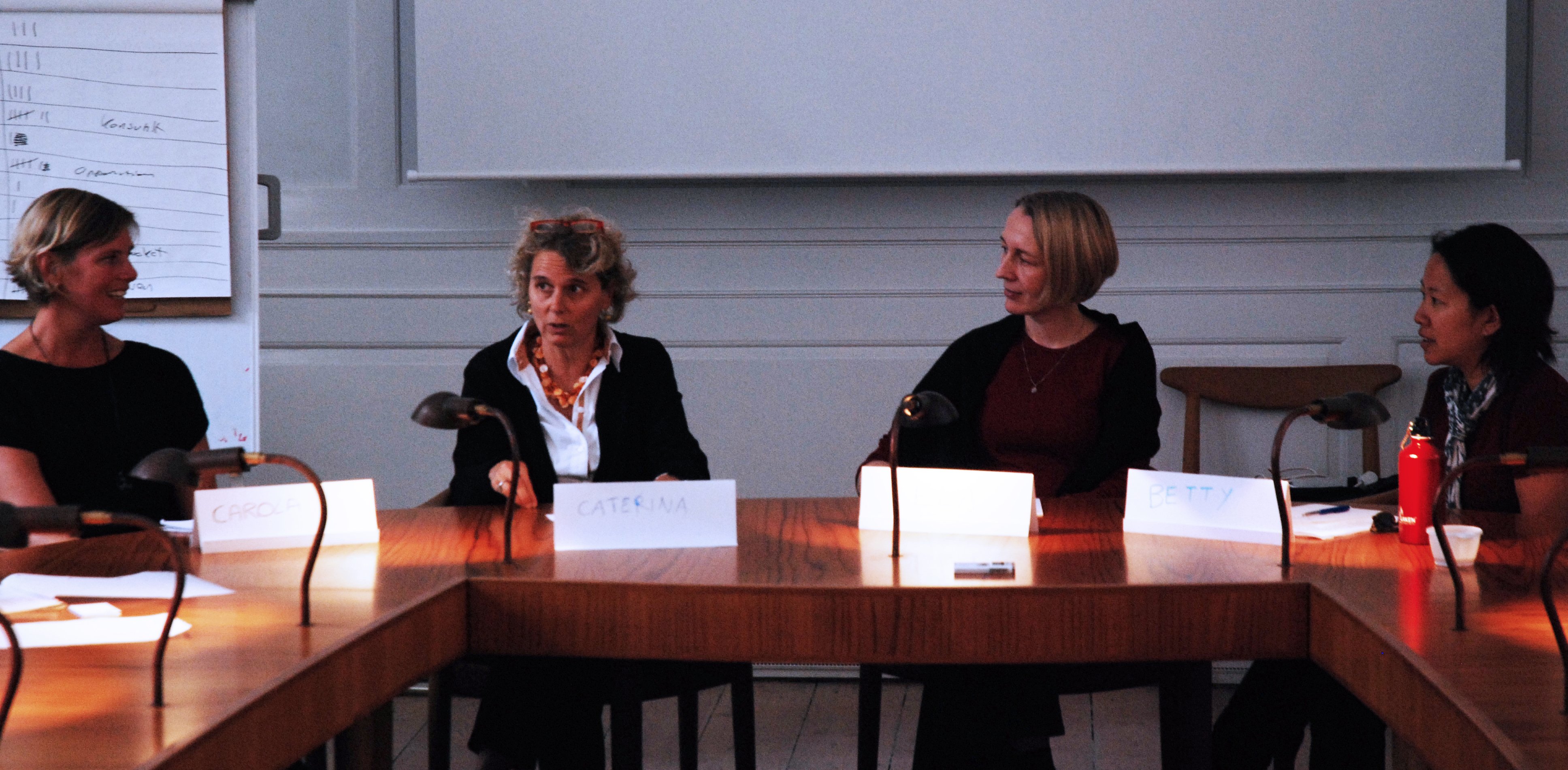 Ela (right), a literary editor from Poland, is not satisfied