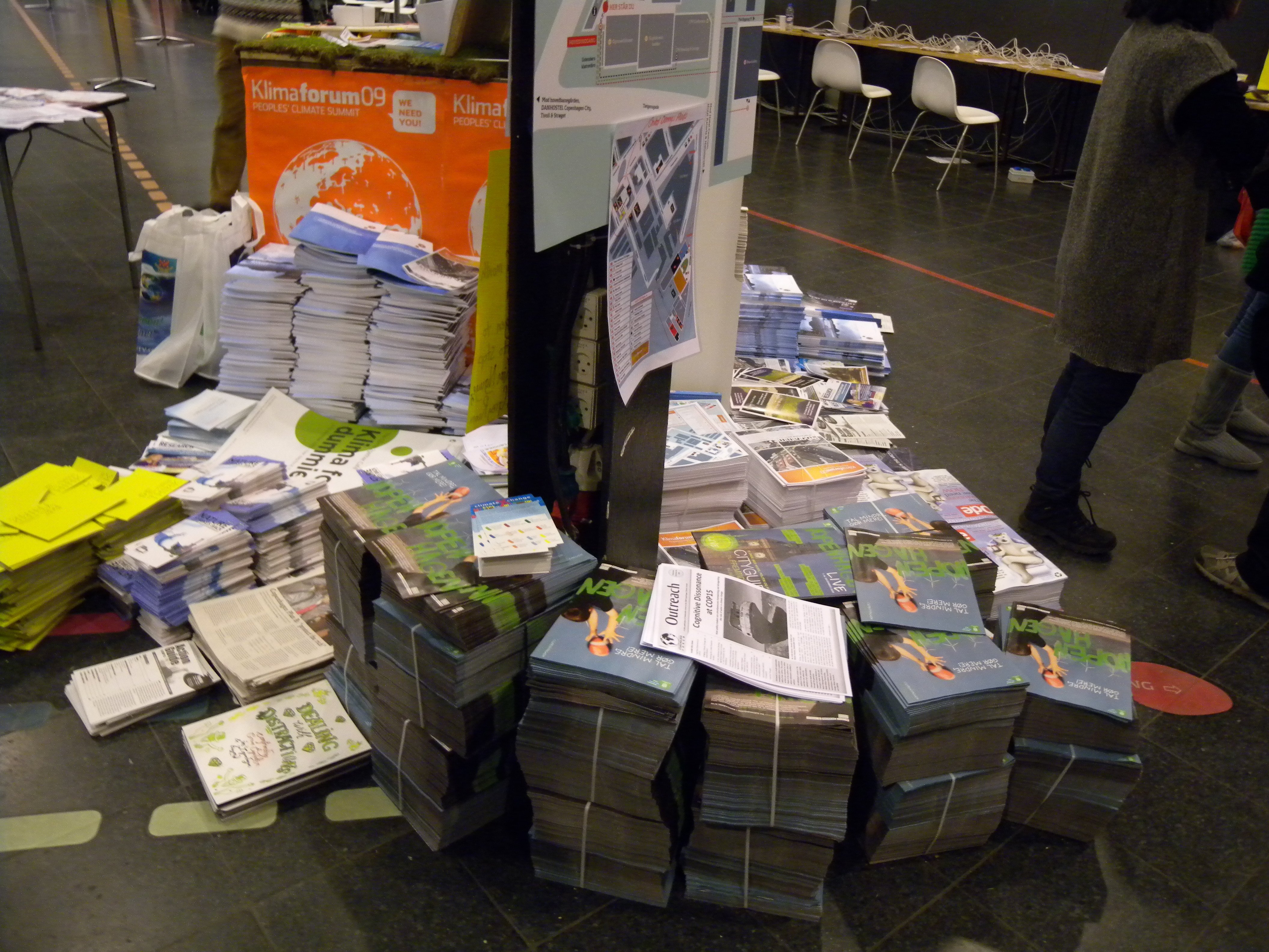 Winding down, our reporter was at the climate conference, sucking up the atmosphere