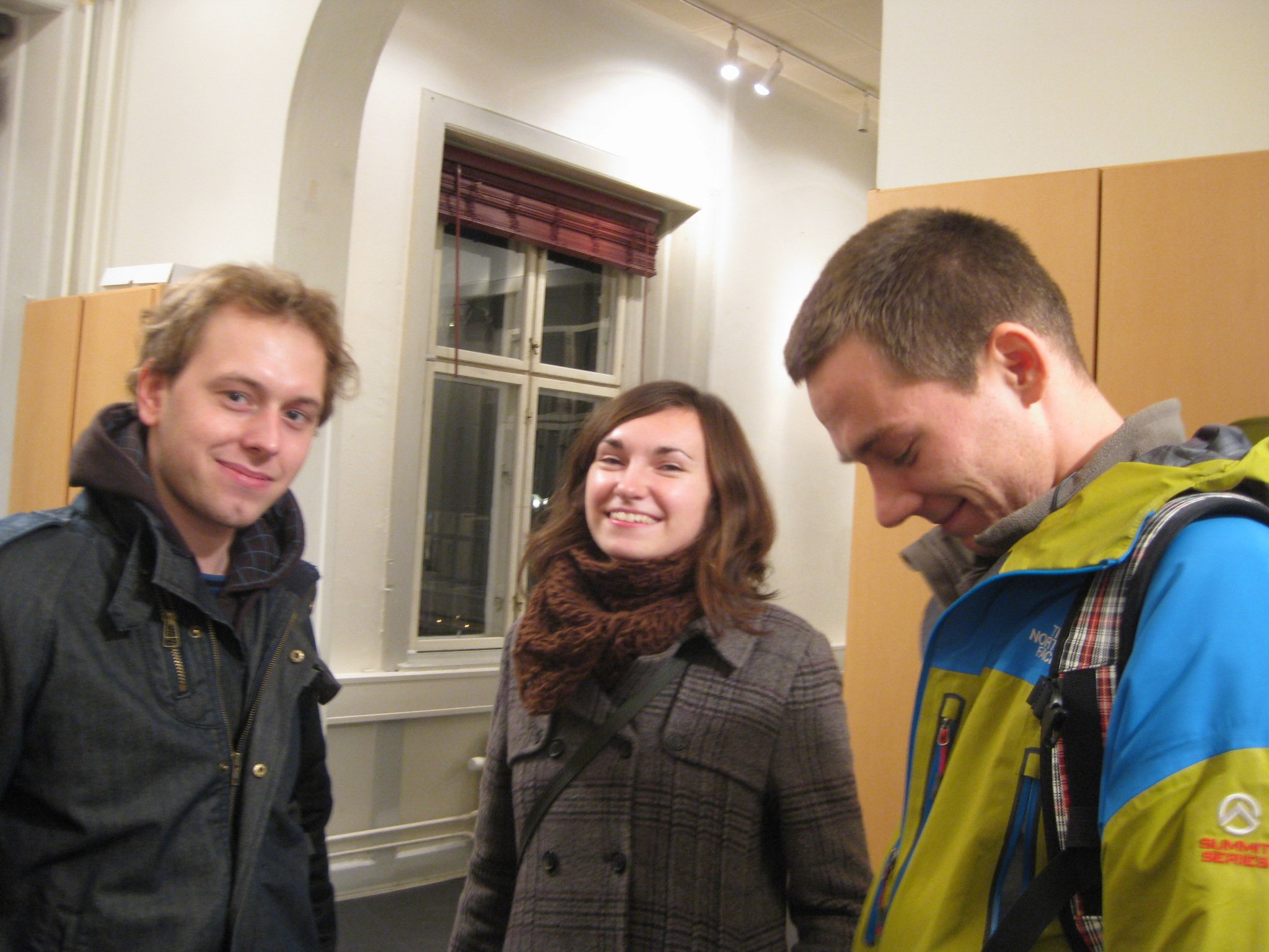 Tomasz, Halya and Kapol at the Klimaforum09 planning meeting