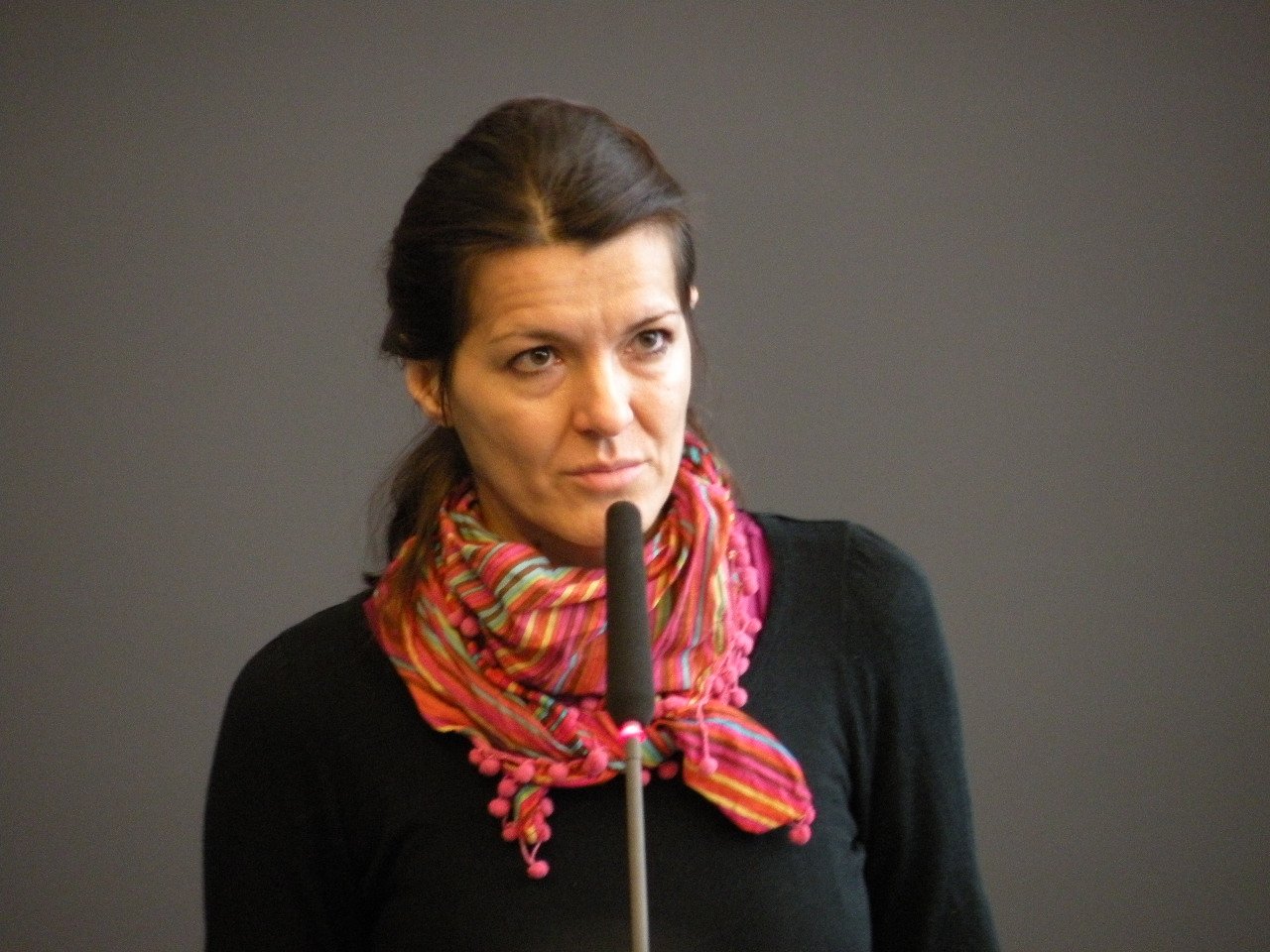 Bosnian Radmilla Rajic Njue spoke of her personal experiences as a refugee from Bosnia in Denmark