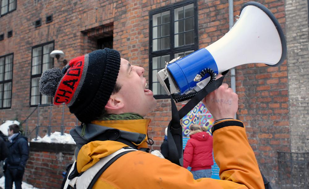 Protests following layoffs at the University of Copenhagen earlier this month