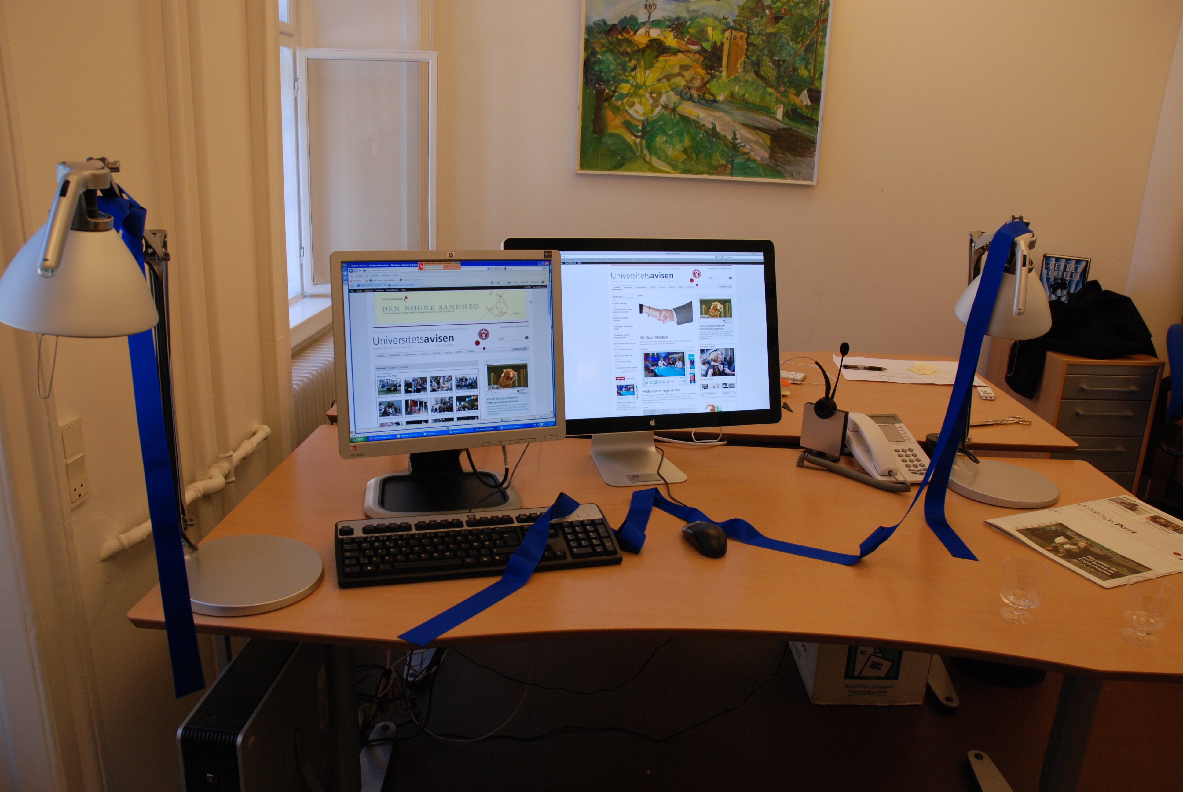 Good times. A cosy corner of the newsroom, just after the web launch in September