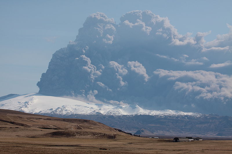 Eyjafjallajökull volcano eruption April 18th, 2010