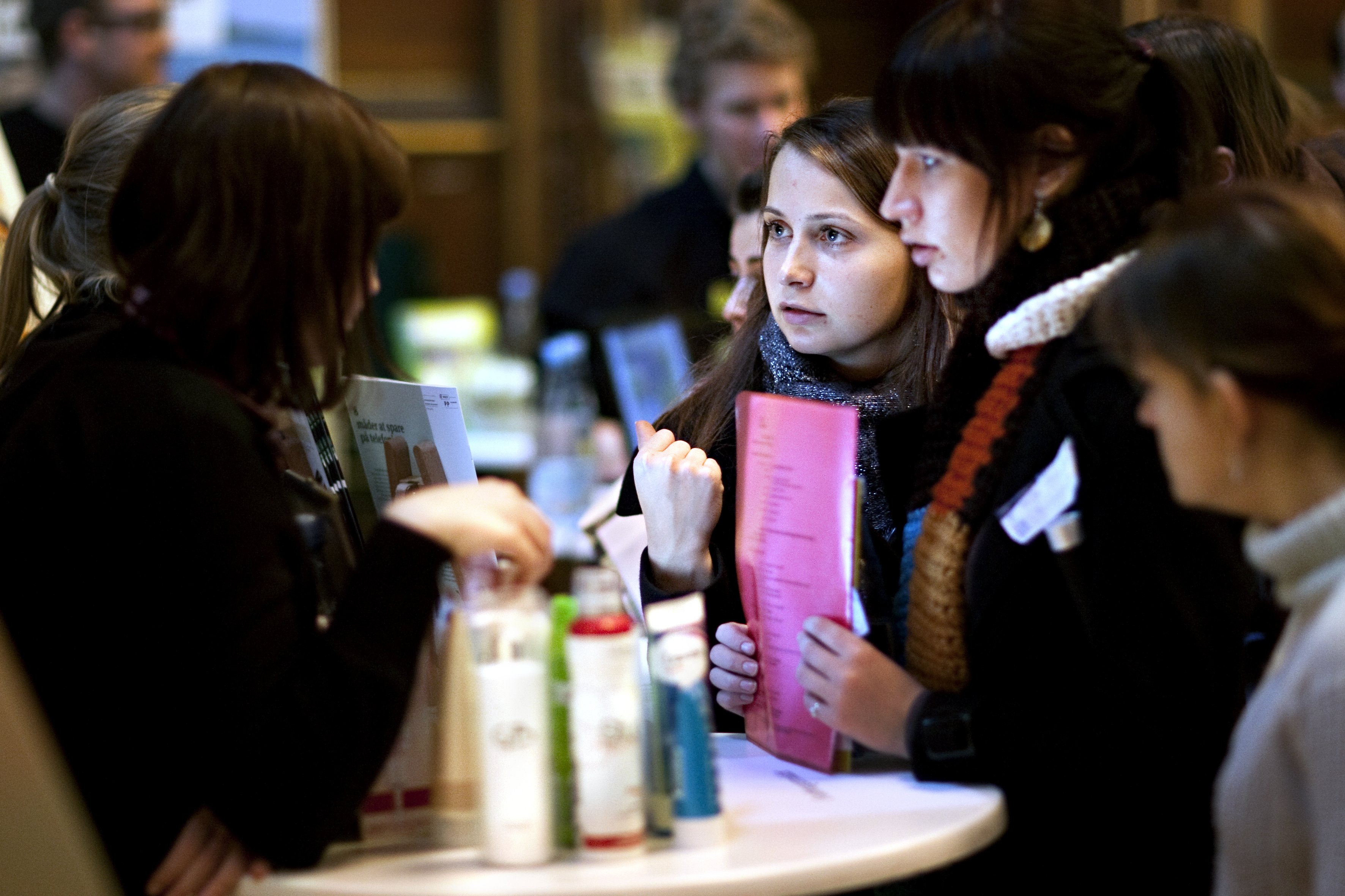 Good advice for job hunters: Research! This is from a recent job fair
