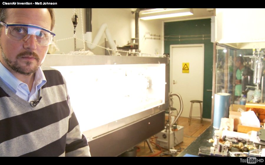 Matthew Johnson, looking every bit the scientist.