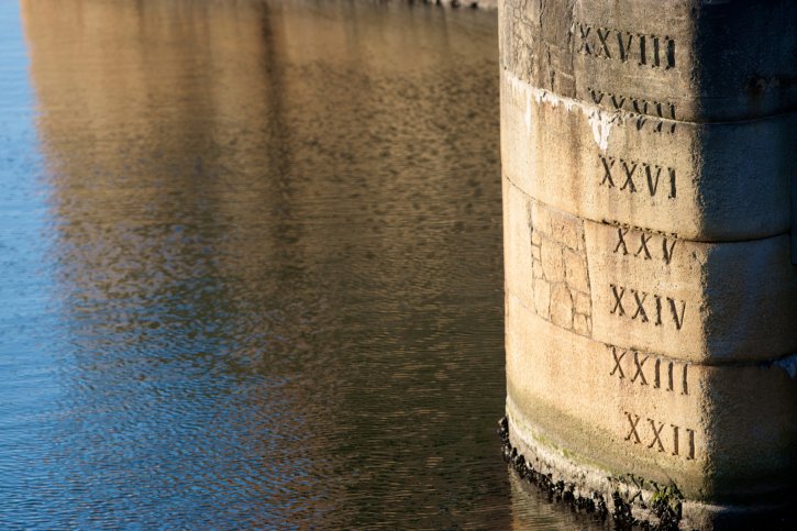 More floods and high seas coming. Depth gauge from Liverpool, England