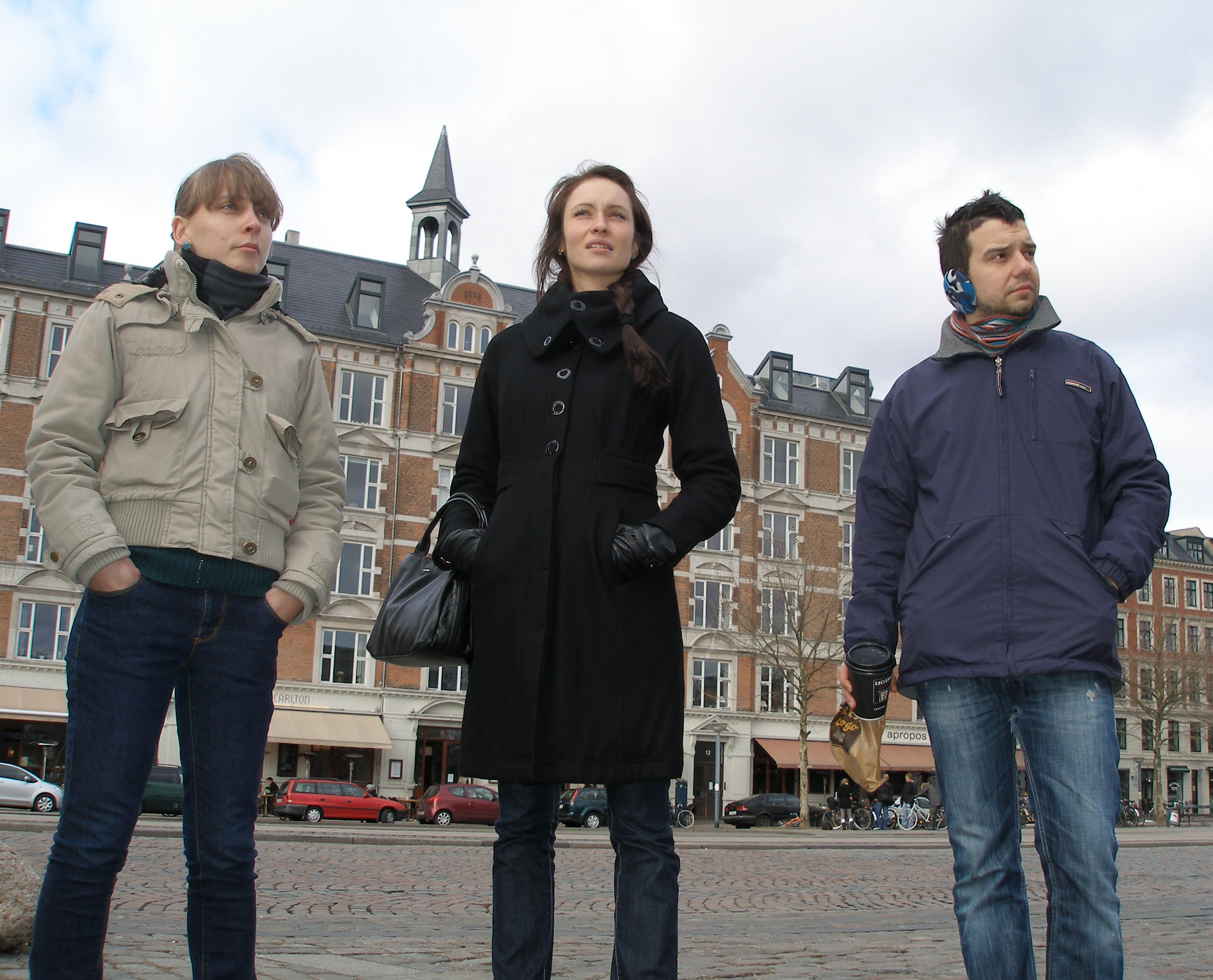 Anna-Maria from Romania (left), with two other students. They are part of the influx of internationals full-degrees to Copenhagen.