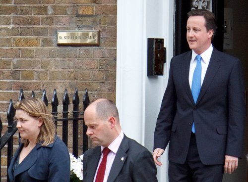 UK Prime Minister David Cameron on the campaign trail