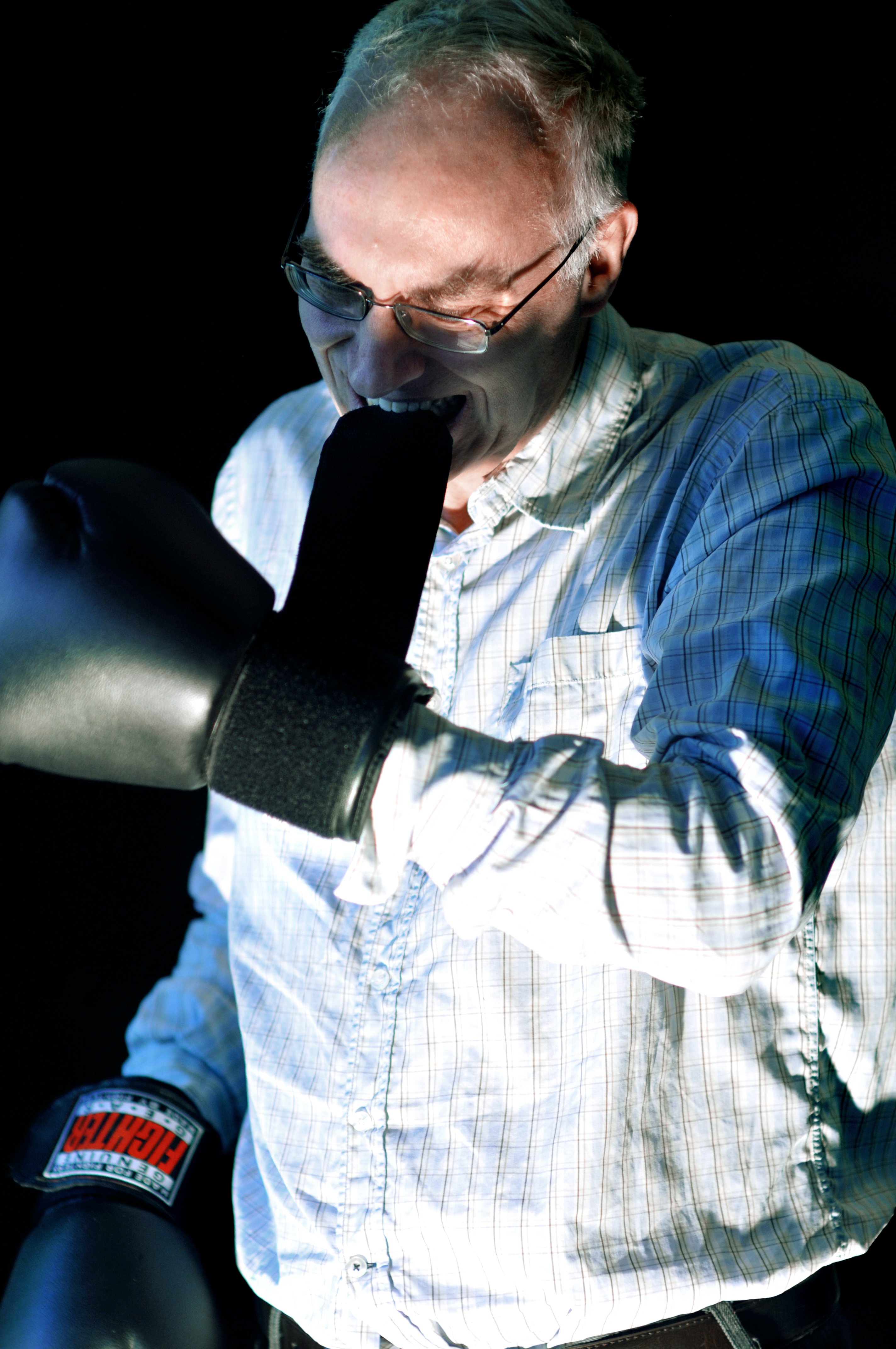 FIGHTER - Martin Zerland skriver på en bog om karikatur og litteratur i Danmark. Udgivelsen er planlagt til efteråret