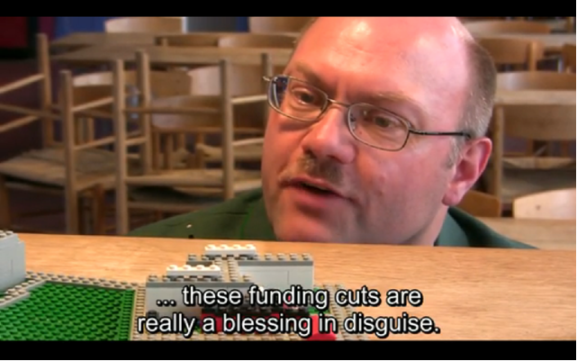 The leader reflects on his chief architect's plans