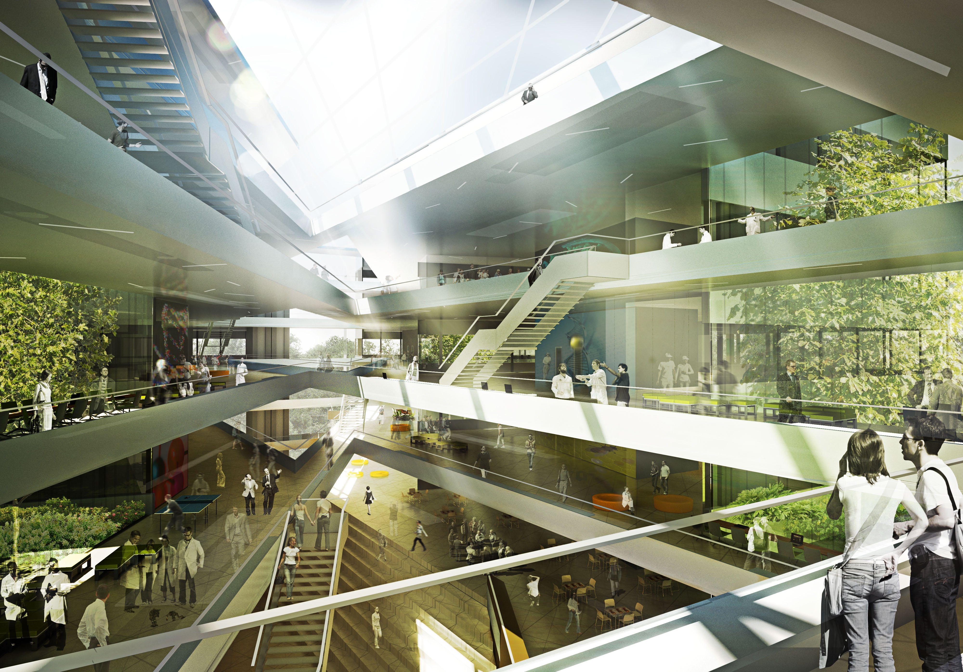 Niels Bohr Science Park from the inside