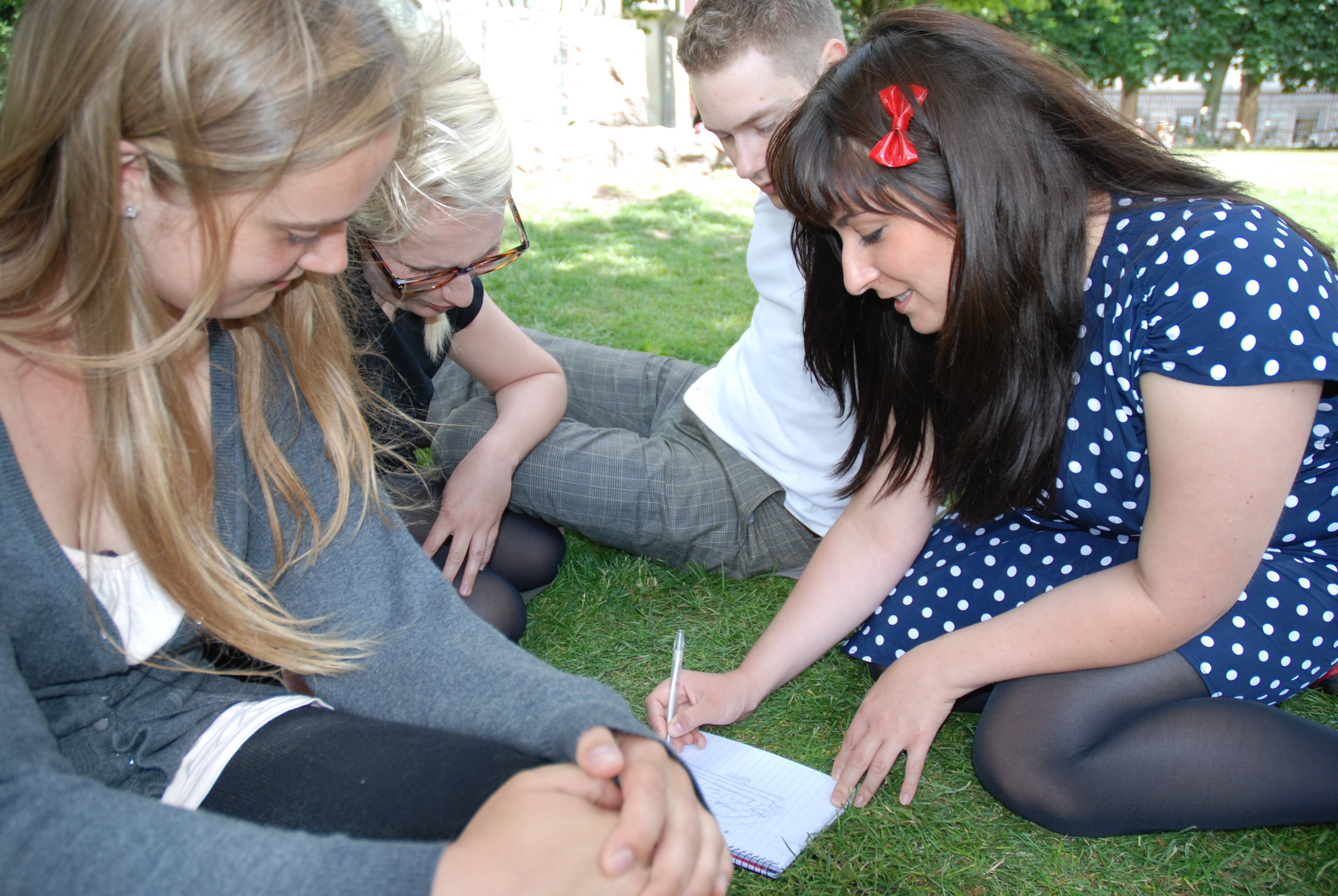 Copenhagen team talking strategy