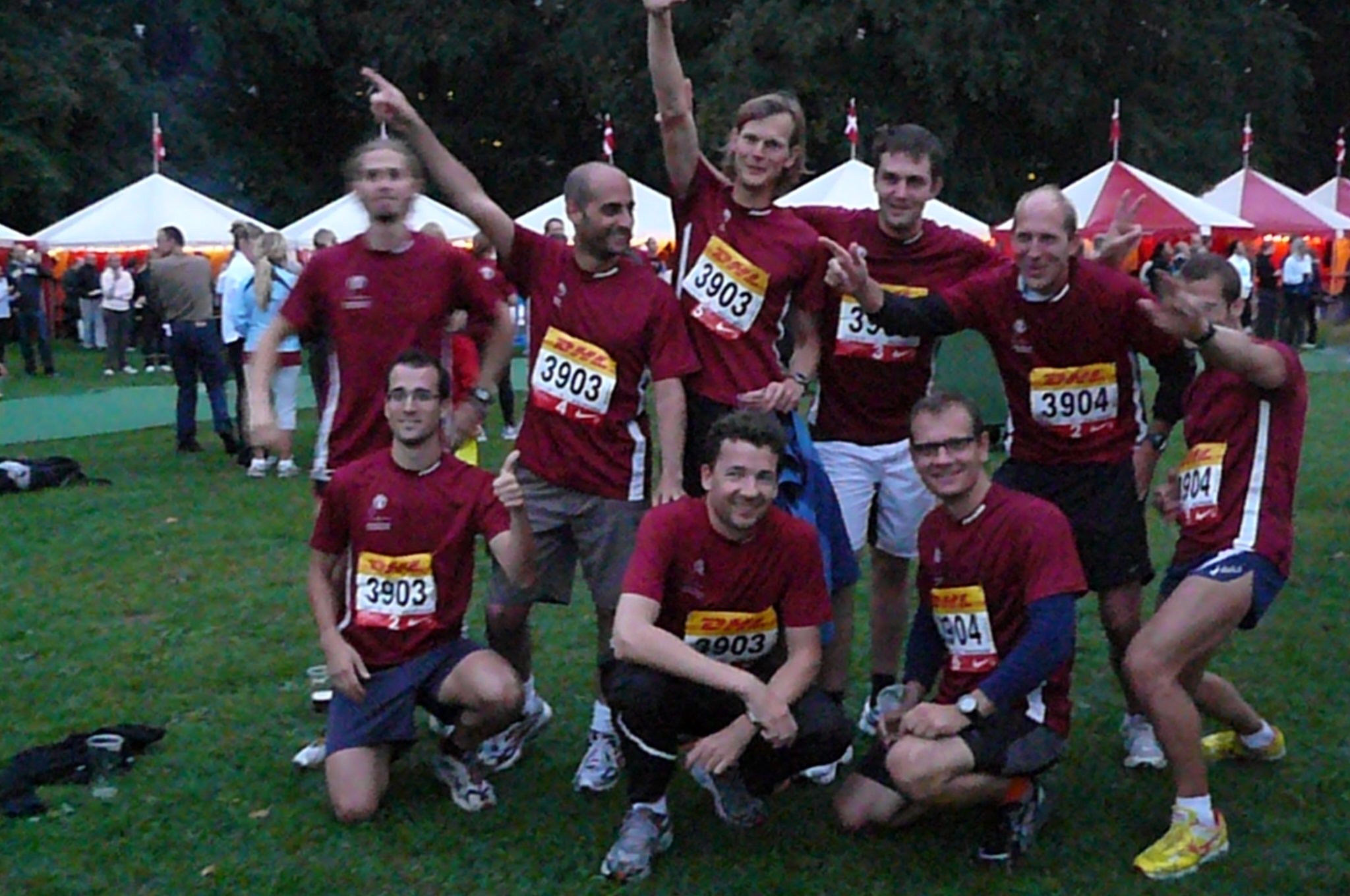 The victory picture is fuzzy, but the physicists' times, unlike the food economists', were clear-cut and legitimate. Kim Splittorff of the physicists' Black Saturns is number 3903-5