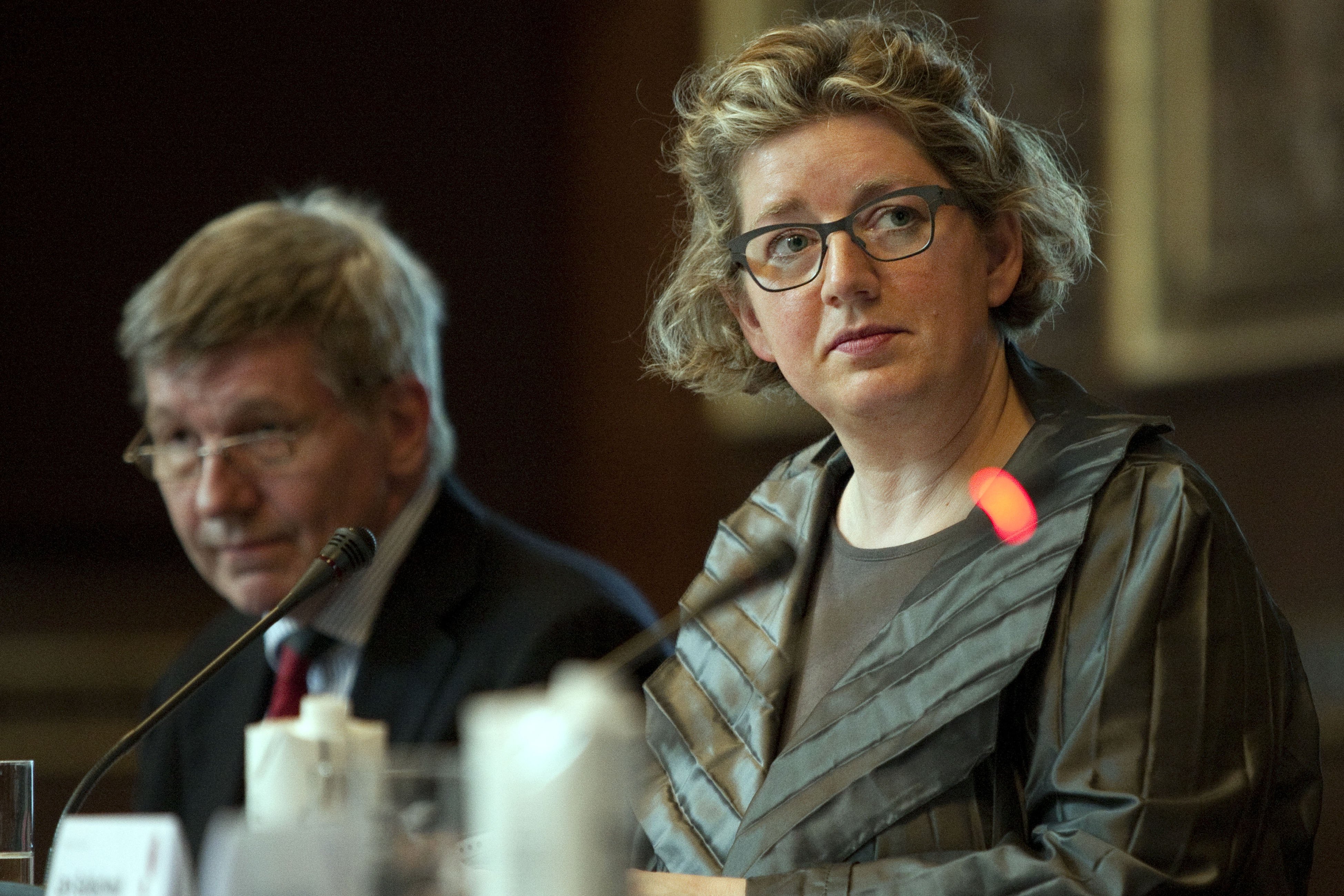 OPTIMIST - Videnskabsminister Charlotte Sahl-Madsen (K) forsvarede senest regeringens genopretningsplan på et debatmøde i Festsalen på Københavns Universitet den 1. juni i år. 