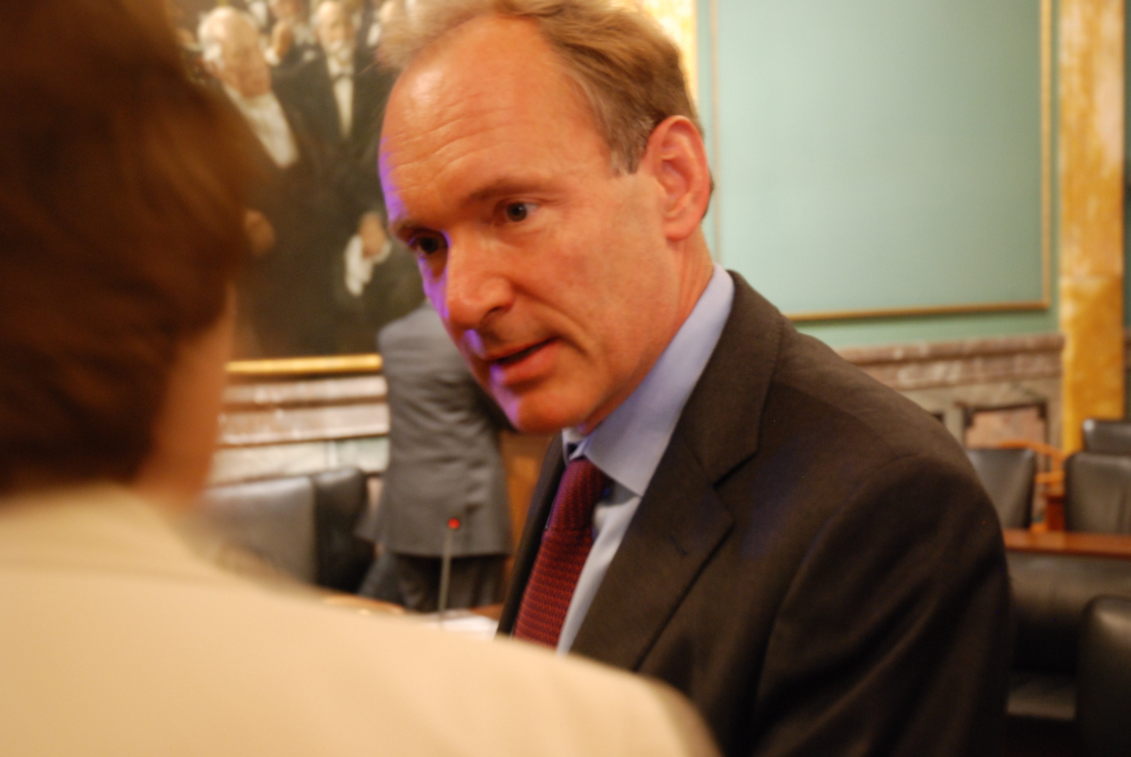 Professor Berners-Lee at the gold medal ceremony