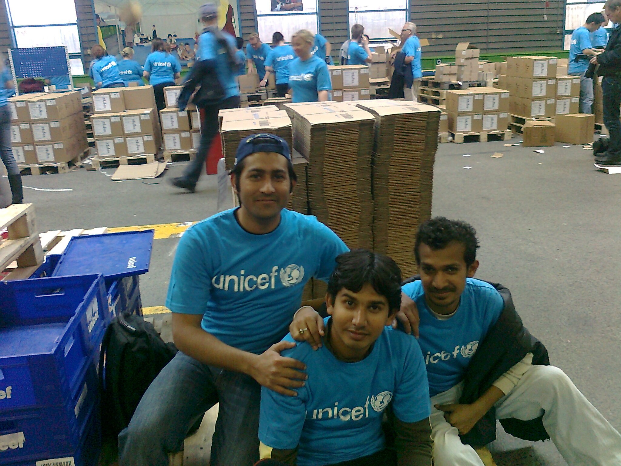 Students from Pakistan were eager to help