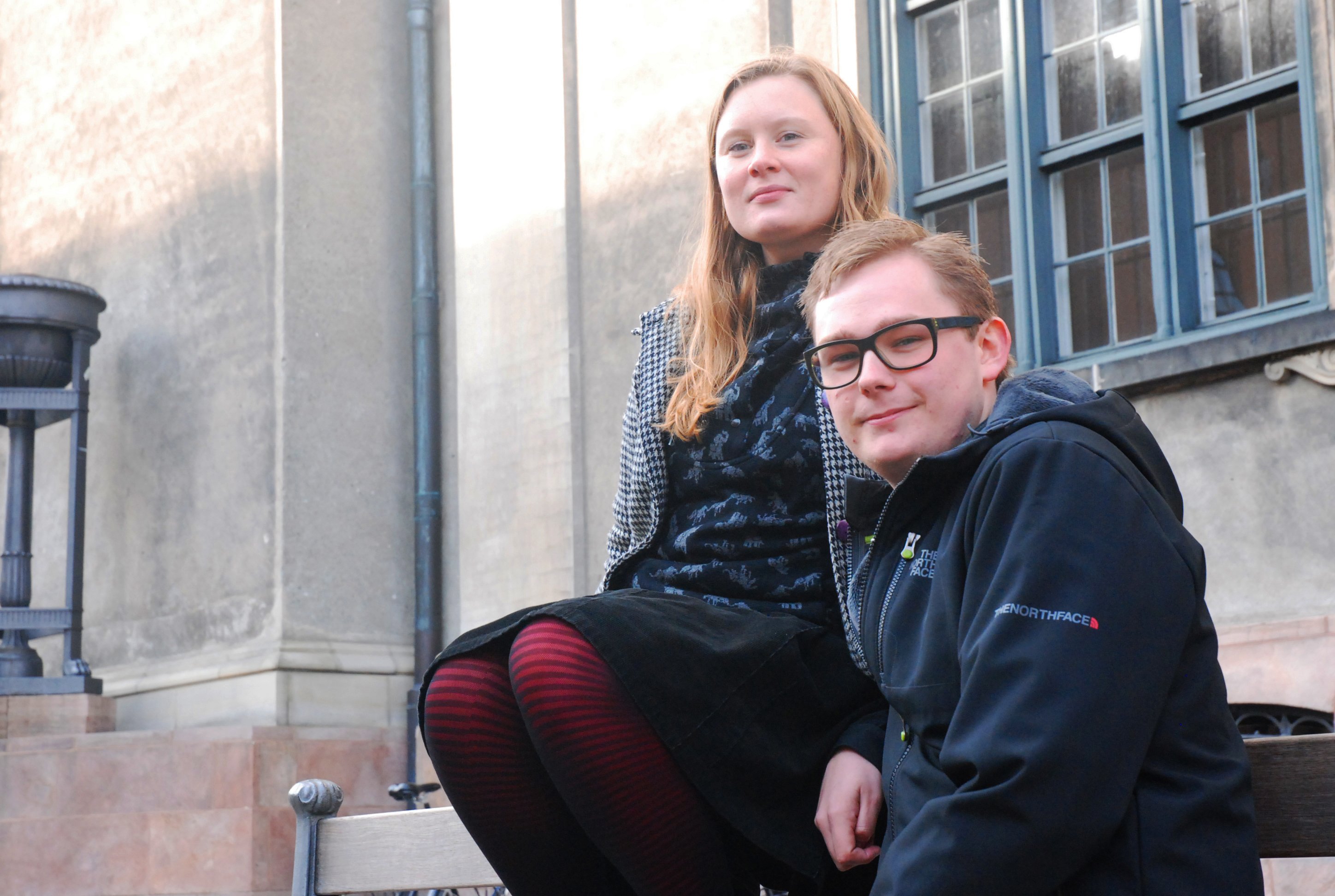 NYVALGTE - Studenterrådets nye ledelse, formand Ea Busch-Petersen og næstformand Bjarke Lindemann Jepsen.