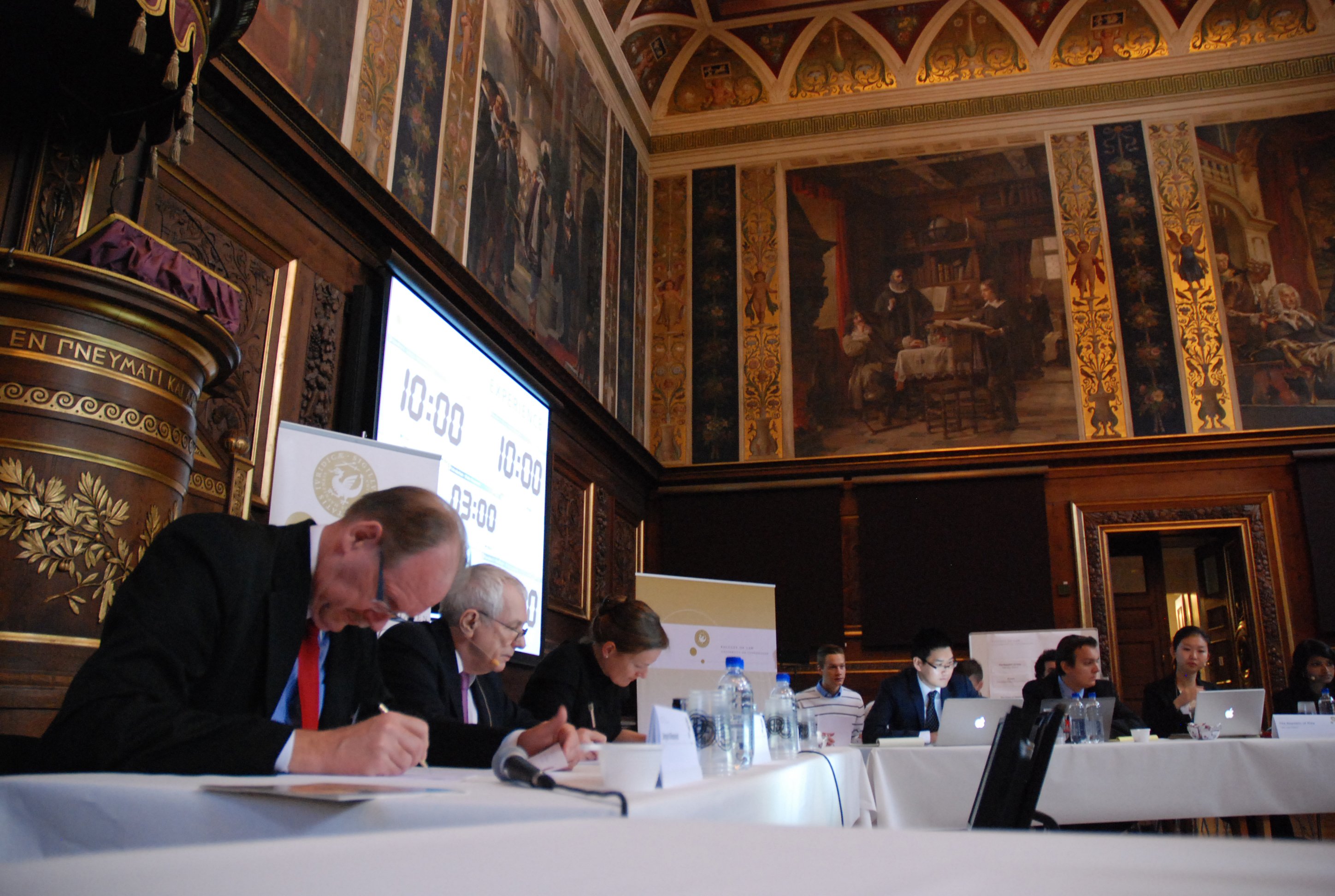 The judges at work in the preliminary rounds