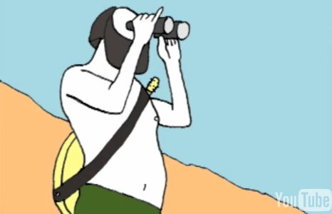 KIKKERT - Når bomberne falder, gælder det om at have husket sin kikkert. Professor Frank Smith øser af sin visdom over for undervisningsassistenten Gabe.