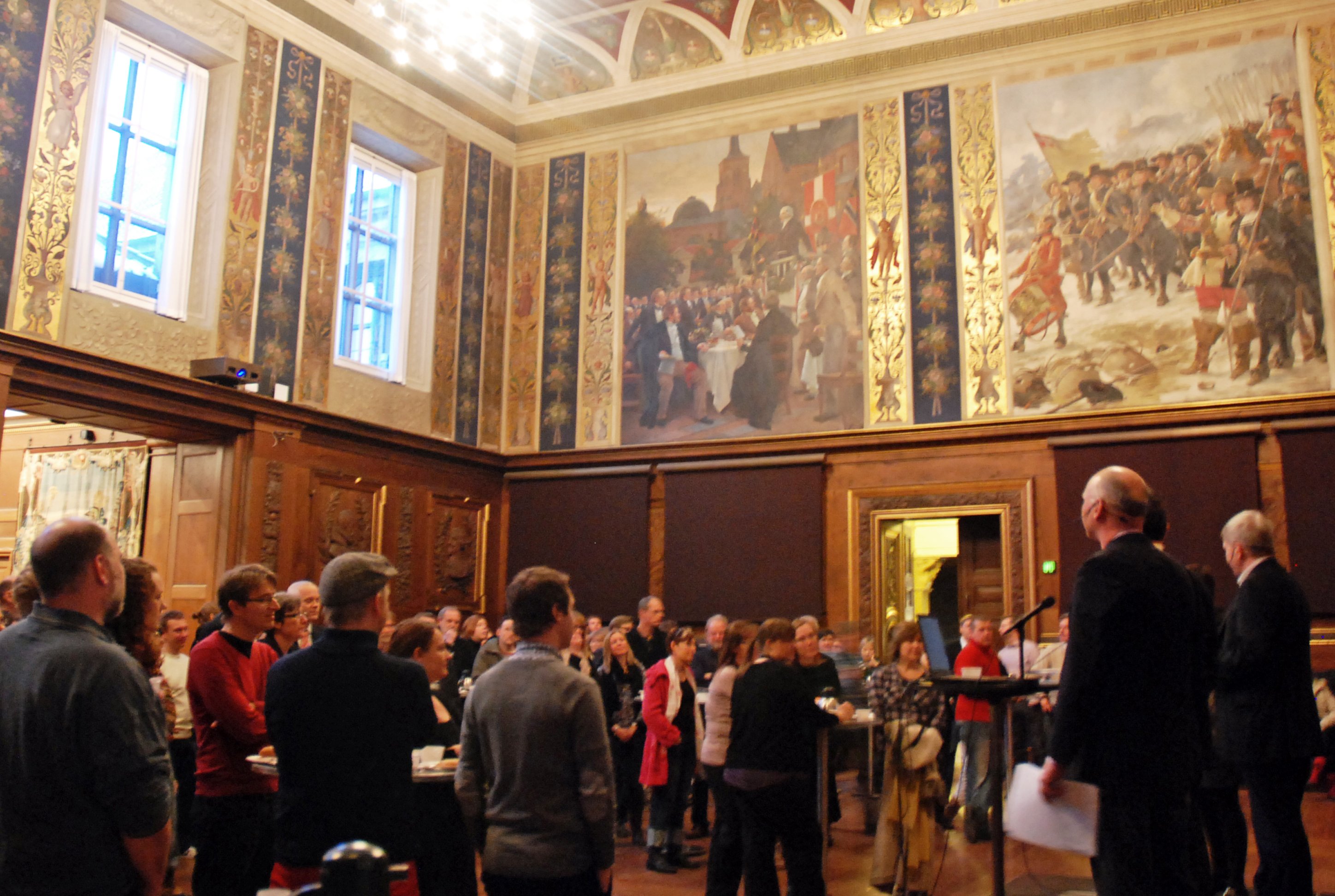 Workshoppen i bæredygtighed skulle have været afholdt i Festsalen på Frue Plads. 