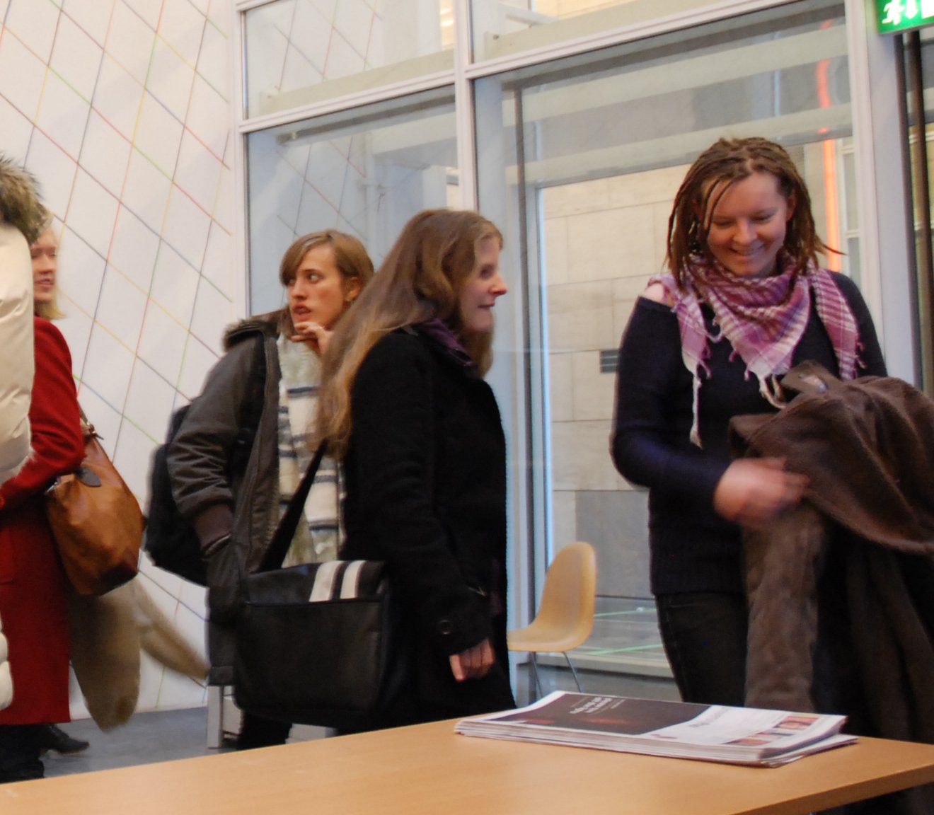 International students lining up for a recent orientation meeting at the Faculty of Humanities, University of Copenhagen
