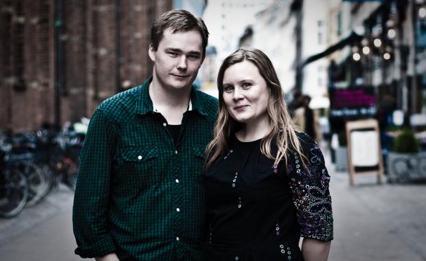 Formand for Studenterrådet ved Københavns Universitet Ea Busch-Petersen og næstformand Bjarke Lindemann Jepsen.