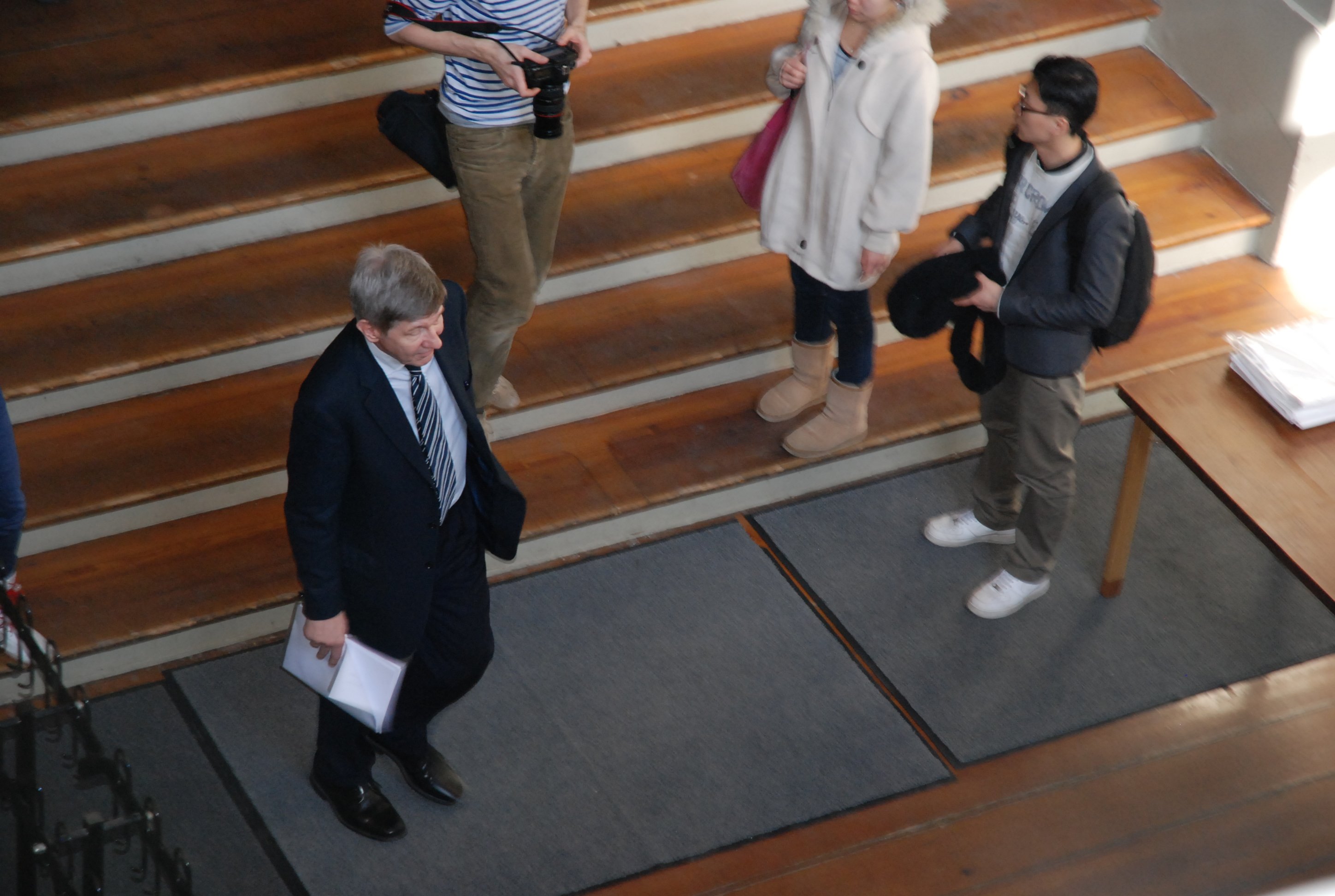 Rector leaves the press conference in March, where the Board of the University of Copenhagen re-affirmed their support for his actions. Now he says that he personally could have done better