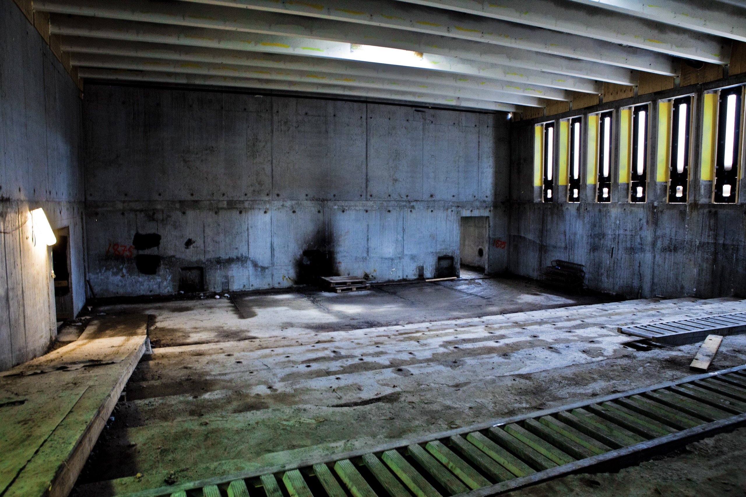 Old KUA's great lecture hall. The existing concrete will form the base of a new lecture hall.