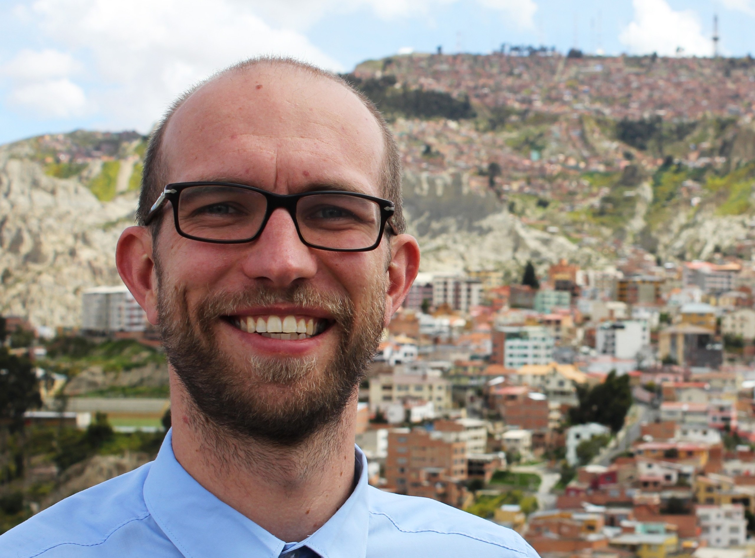 INDTRYK - Søren Ahm får gennem sit praktikophold et autentisk indblik i hverdagen i et latinamerikansk land som Bolivia, der er under rivende udvikling i disse år.