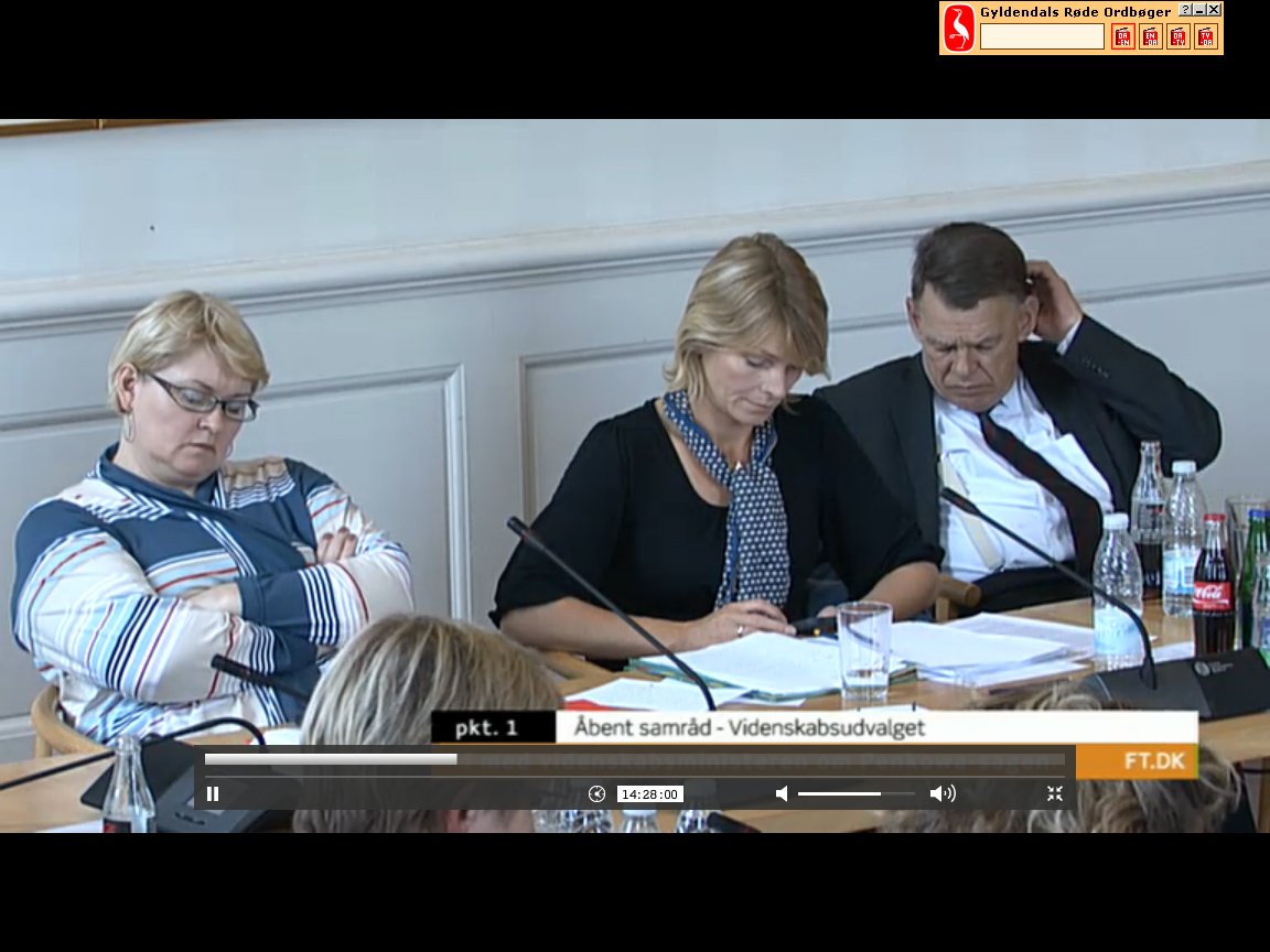 MPs use the hearing at the parliamentary commitee to snooze and check updates