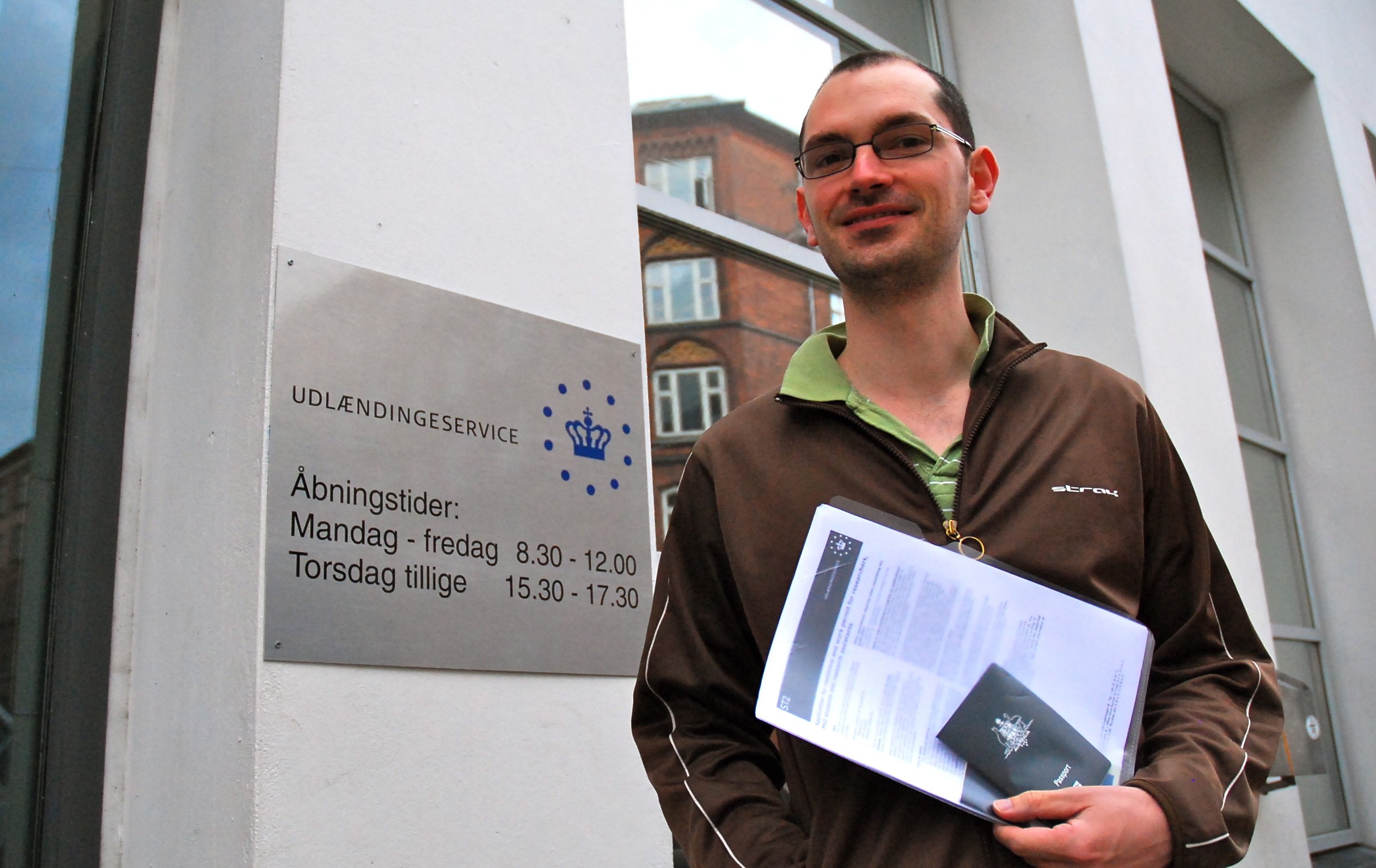 We caught up with Daniel while he was waiting in line for a visa at the immigration service