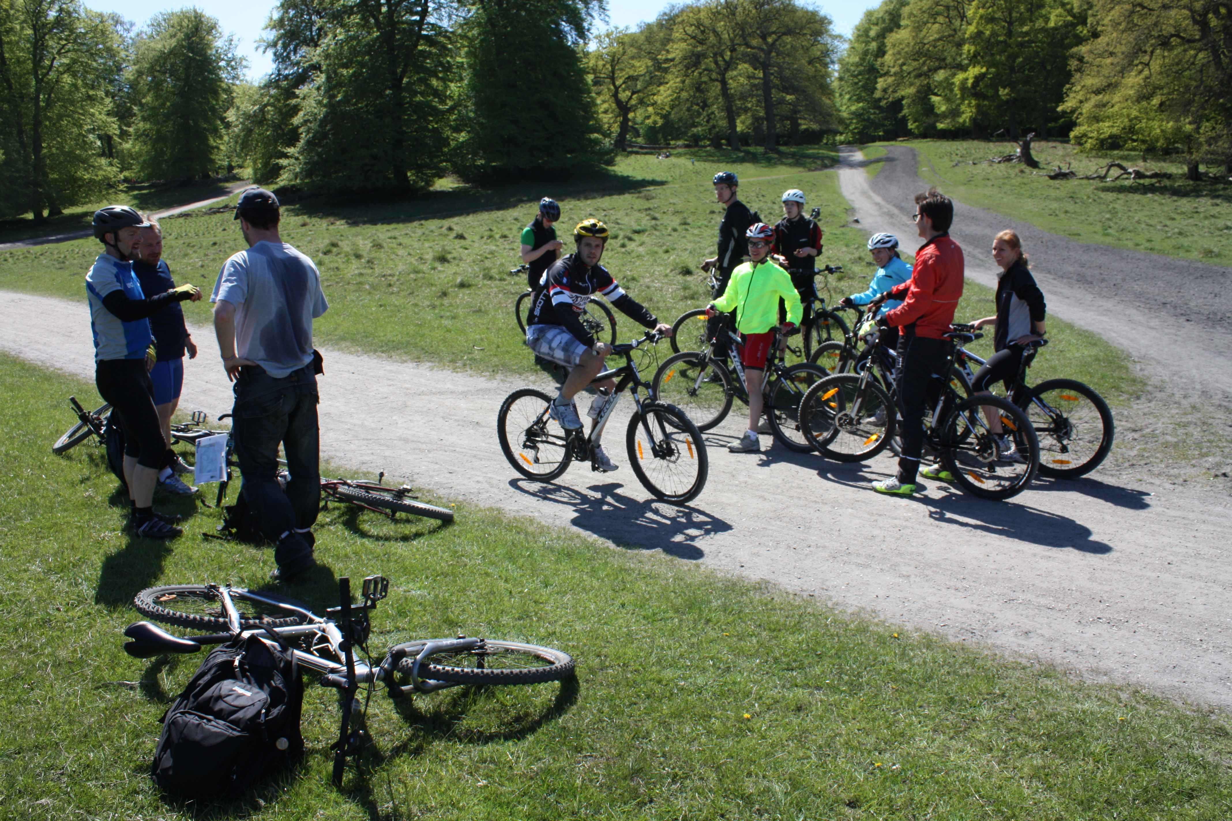 After hours of bumpy biking, everybody was pretty exhausted