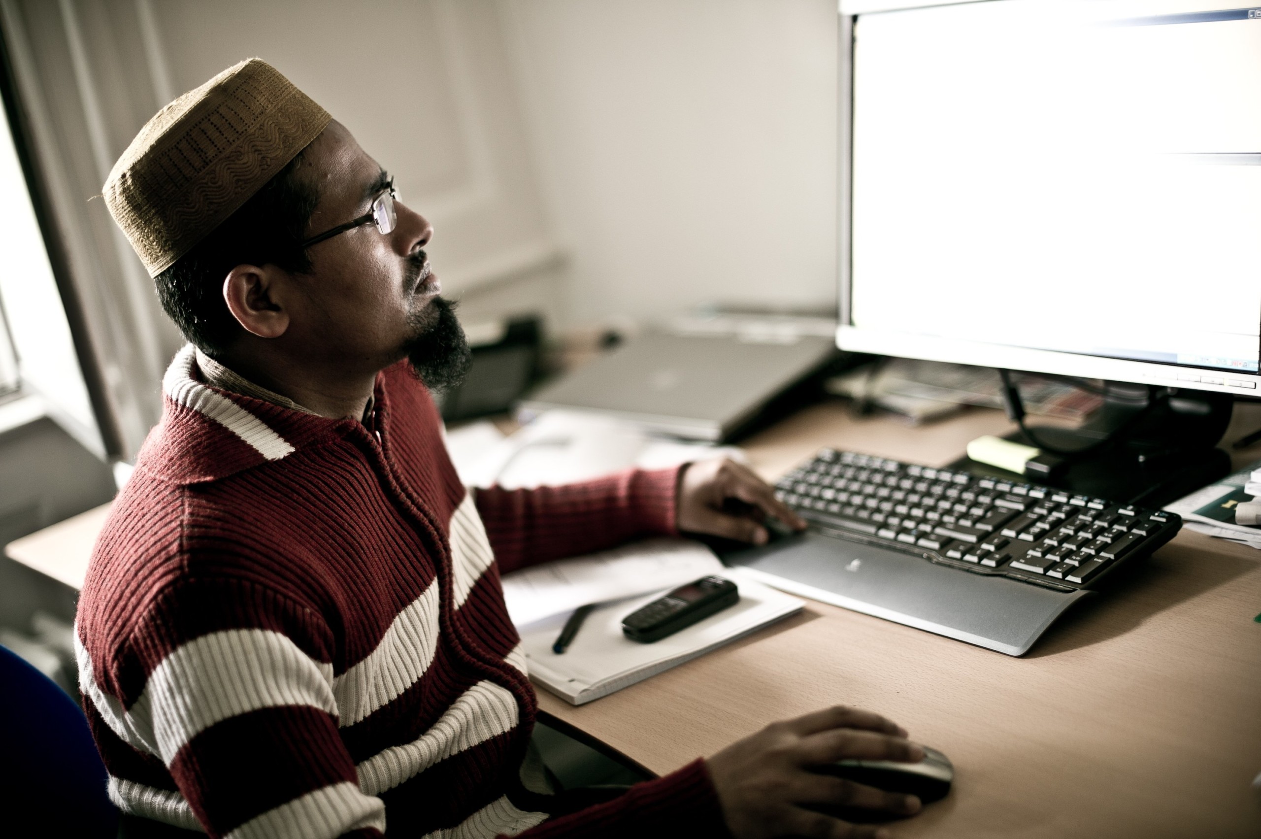 Omar from Bangladesh opts for office work