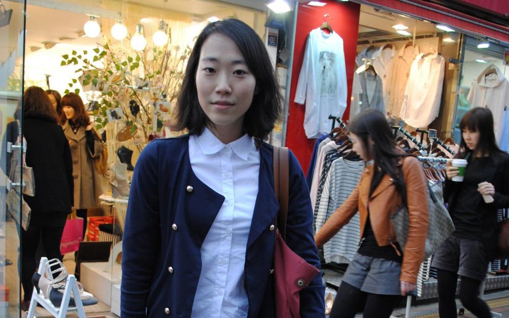 Yang Bo Mi, a student from Seoul. Her city faces Copenhagen in the first fashion fight