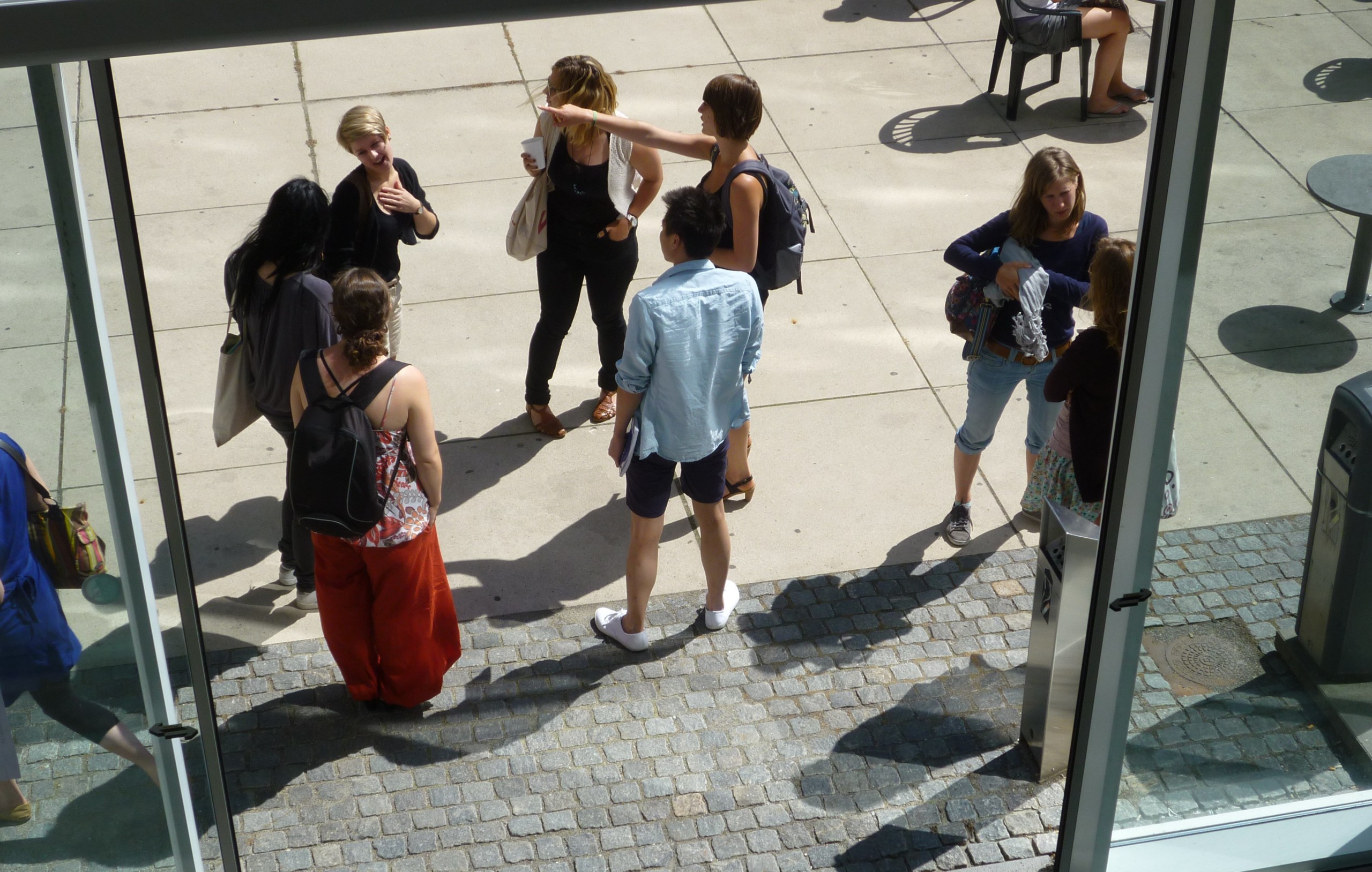 The new international students have many questions to ask