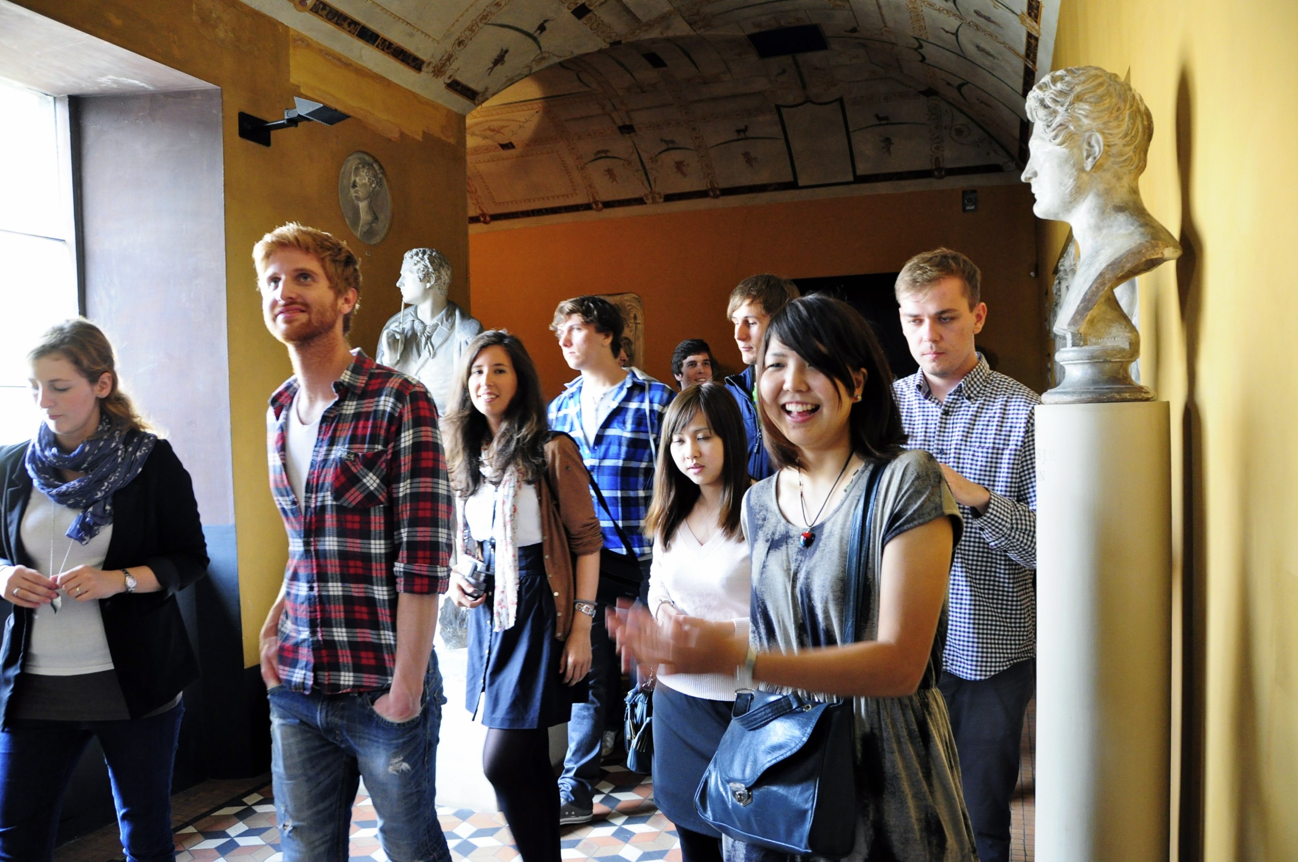 Over twenty new Erasmus students took part in the informal museum visit on 17 August