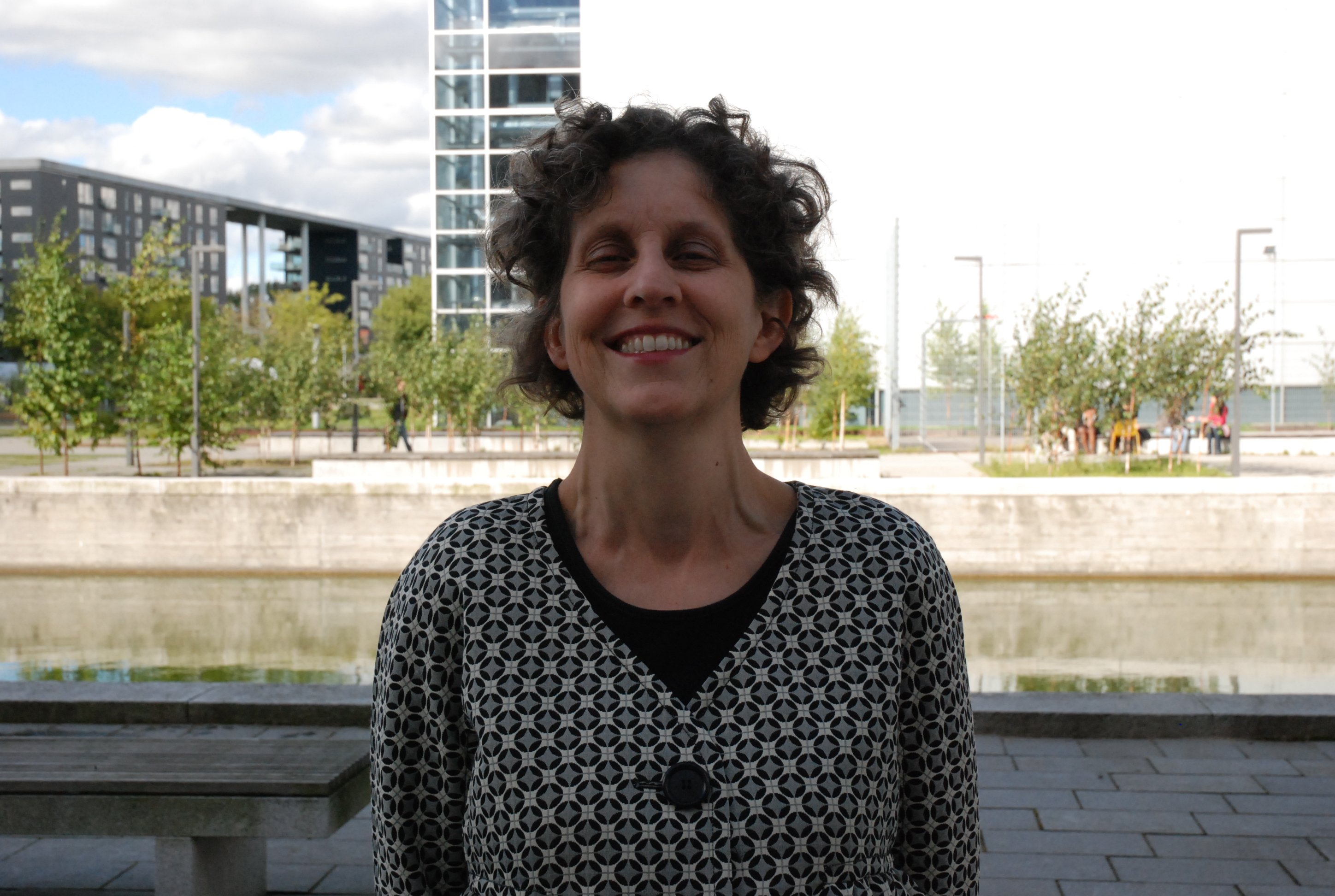 Dr. Anne Pender is a guest lecturer from Australia teaching the course 'I'm Dying Laughing: The Dangerous Art of Satire'