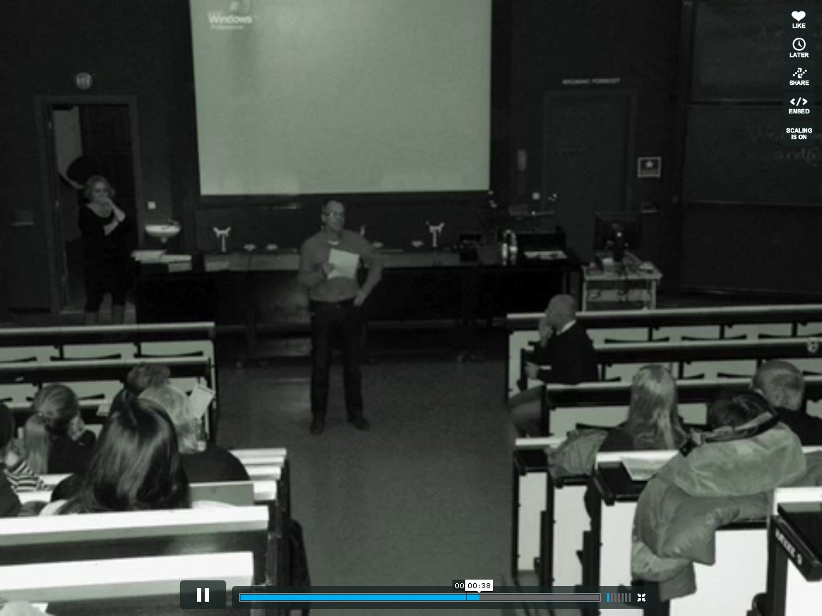 From University Post video of the 2009 version of 15 minutes of Brain