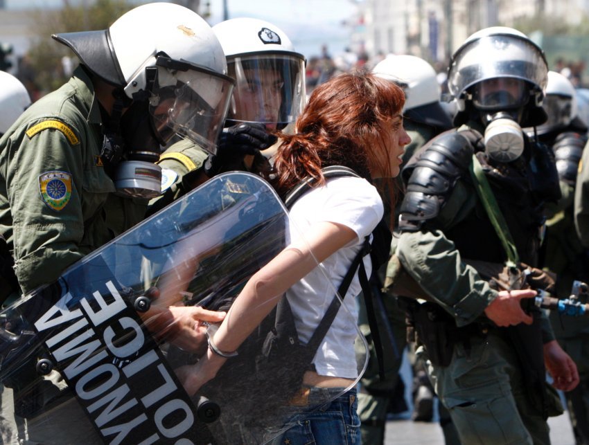 Greek demonstrations in 2010. Students have continued to foster unrest, occupying universities