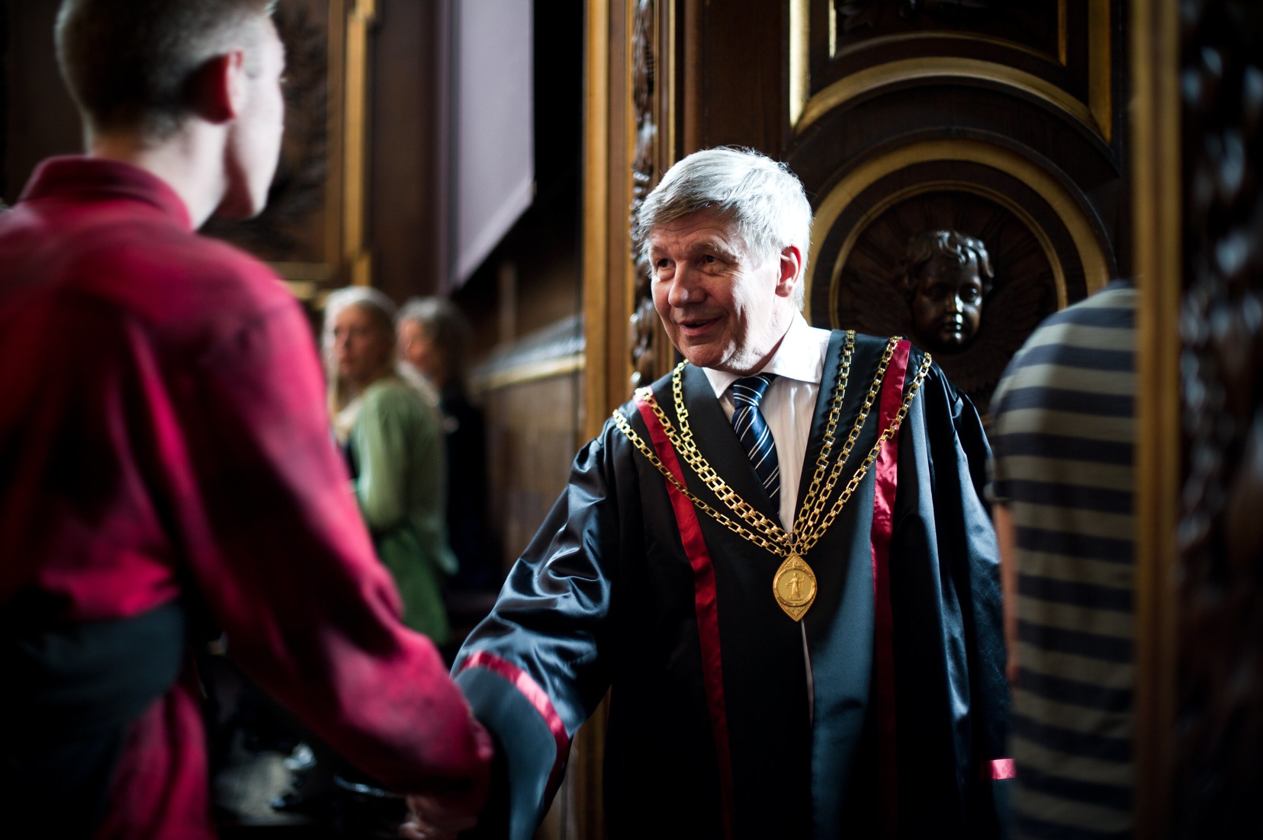 IMMATRIKULERET - Det første møde med rektor markerer de nye studerendes indvielse i universitetets haller.