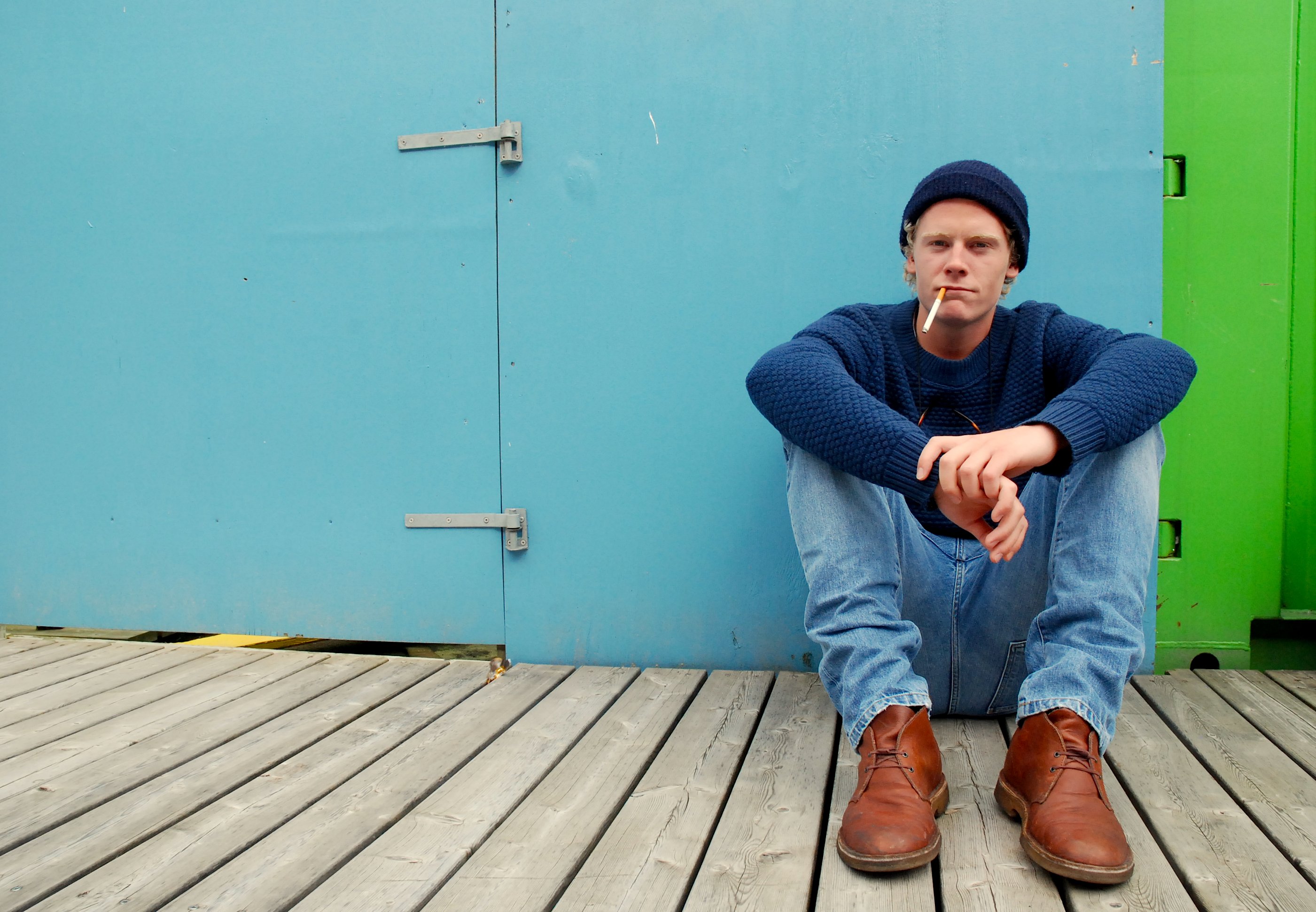 Kristoffer here studies Spanish. Today he tells our University Post reporter that he’s simply wearing what was nearest to his bed!  