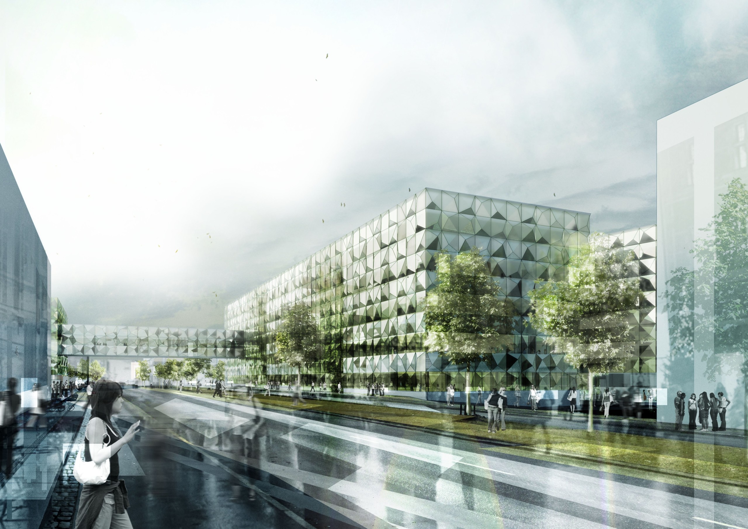 Niels Bohr Science Park from Jagtvej