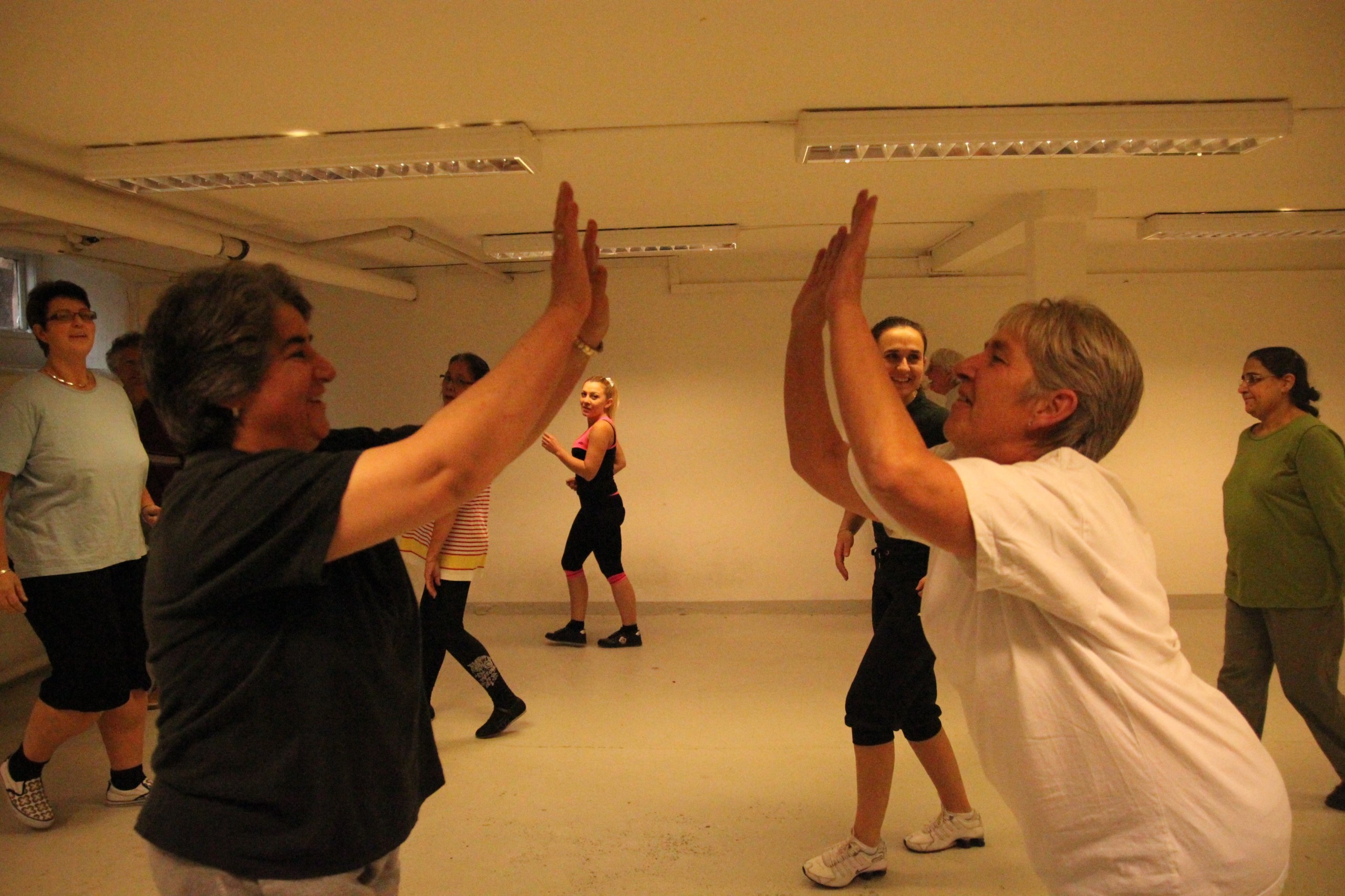 High five for high spirits